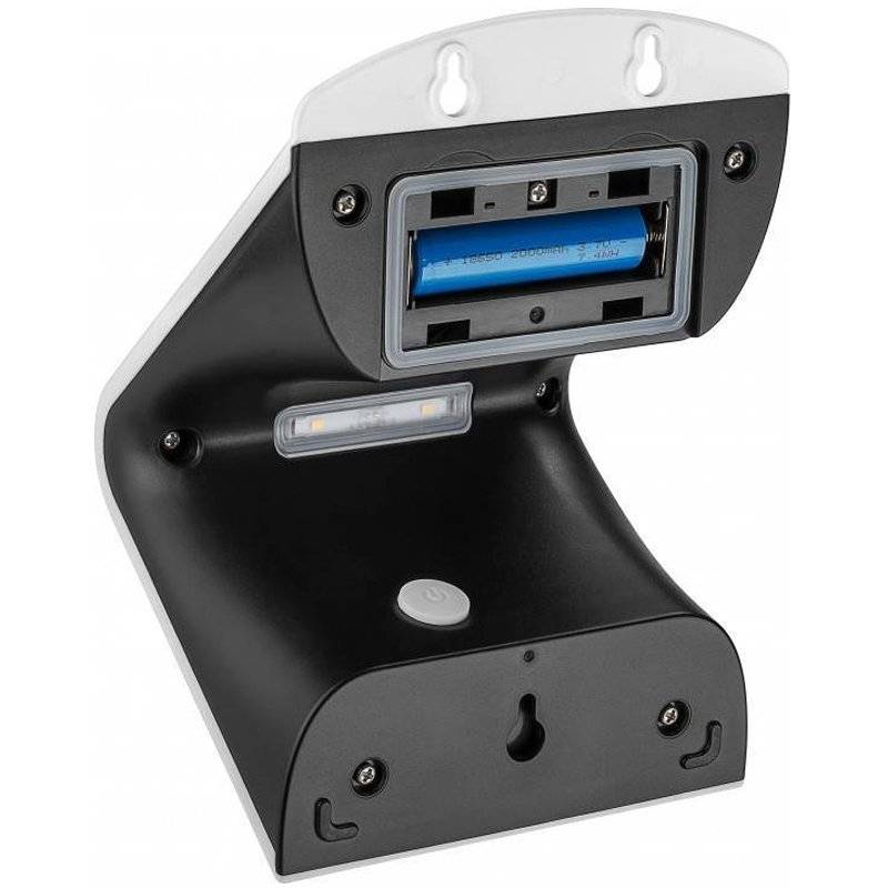 LED Solar-Wandleuchte mit Bewegungsmelder, 3,2W mit Lithium-Ionen Akku 18650