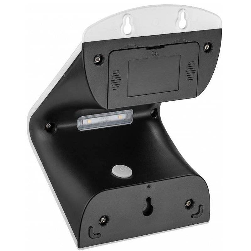 LED Solar-Wandleuchte mit Bewegungsmelder, 3,2W mit Lithium-Ionen Akku 18650