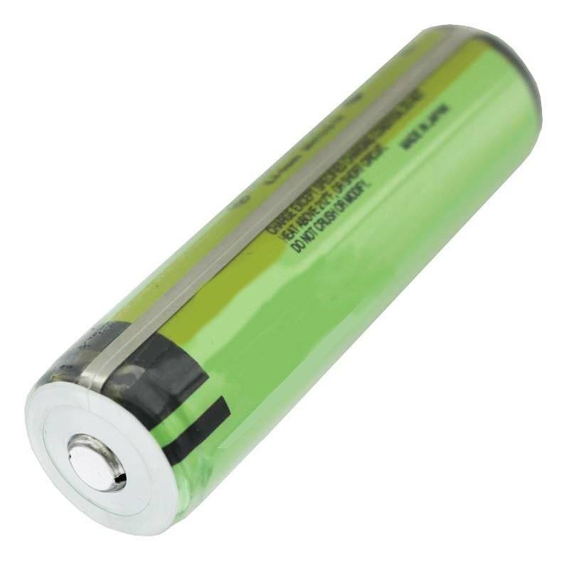 Panasonic 18650 Li-Ion Akku geschützt mit 3,7 Volt, 3400mAh 3 Stück und LCD-Schnell-Ladegerät