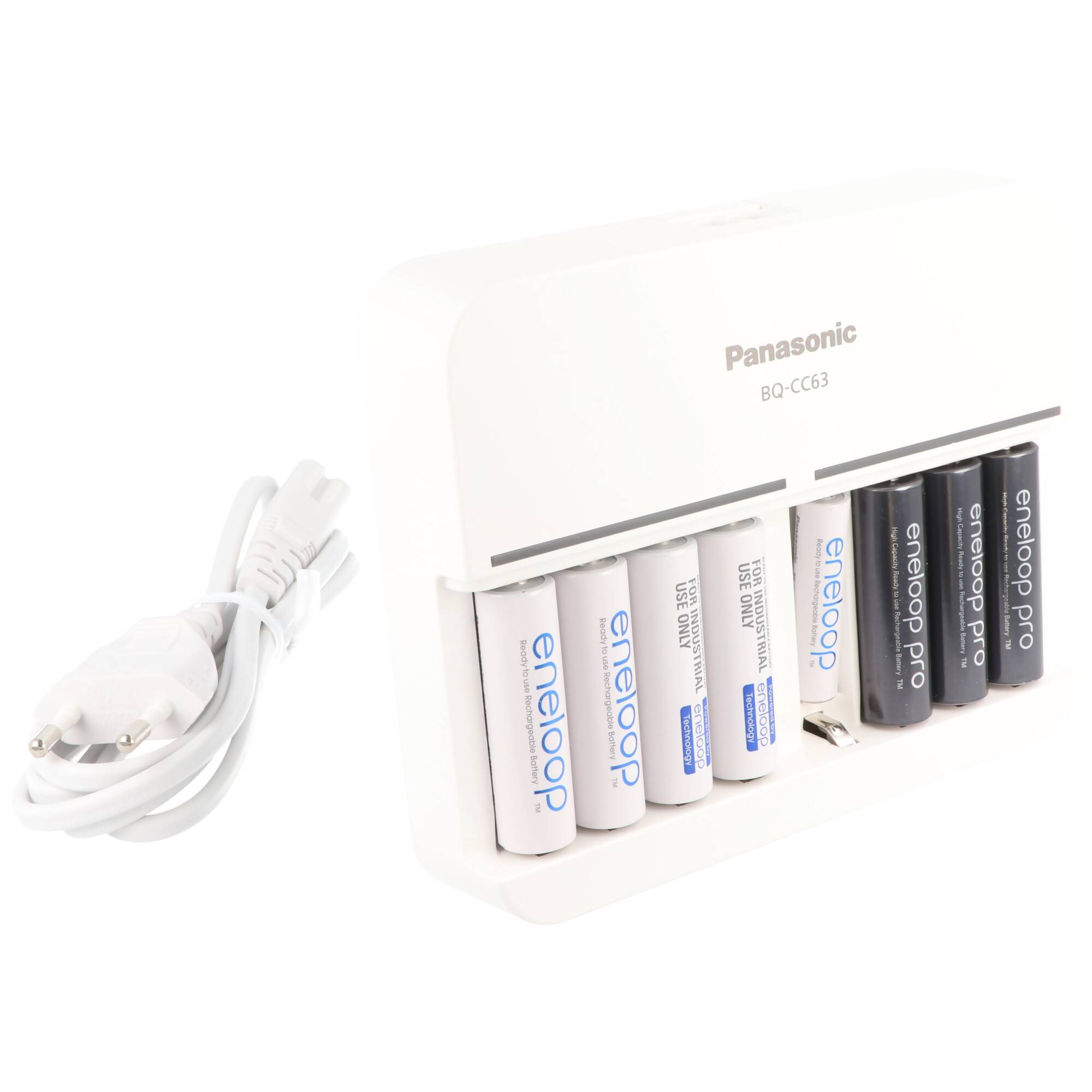 8fach Panasonic Schnell-Ladegerät und 8 Stück eneloop Standard Mignon AA BK-3MCC