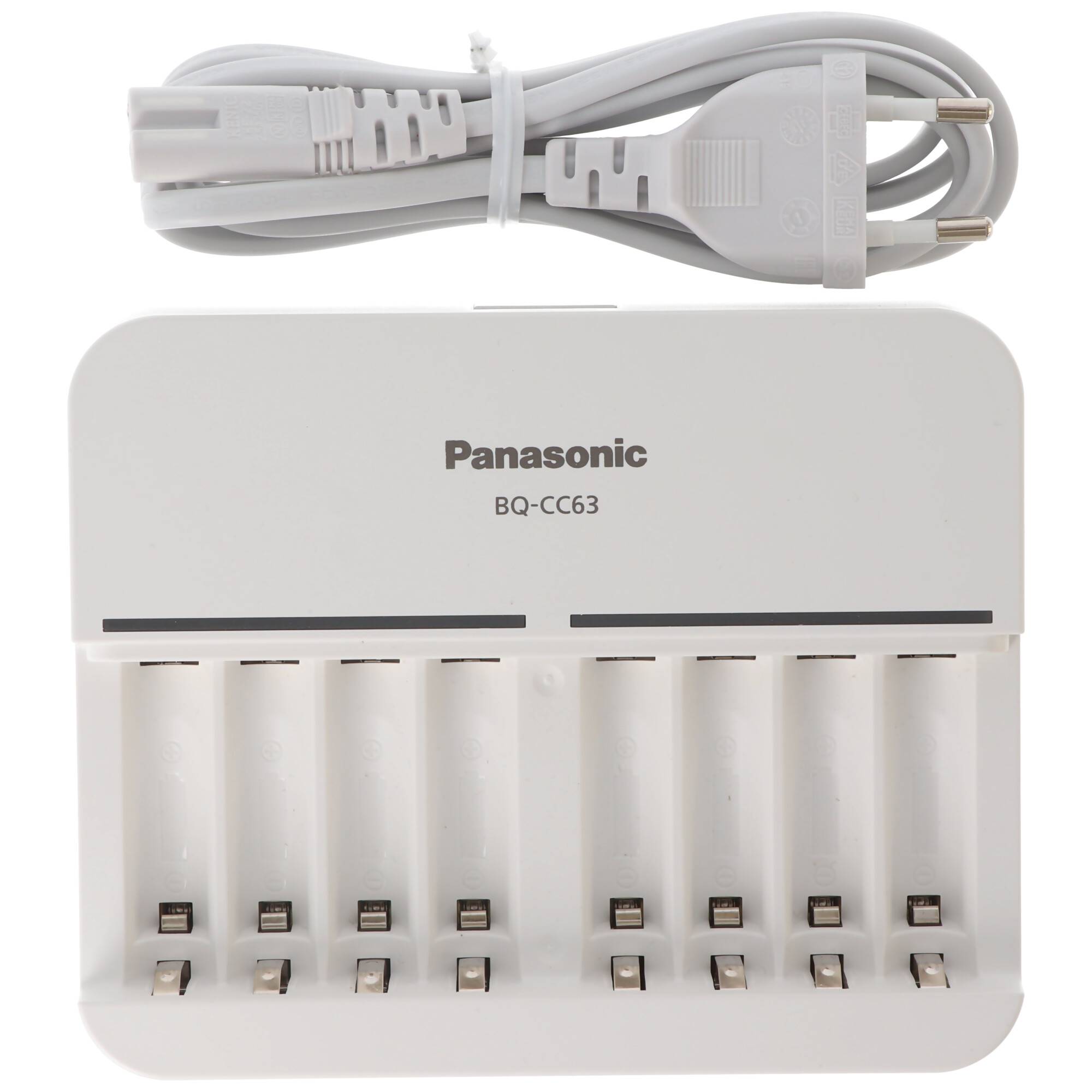Panasonic eneloop bk-4mcc 8 Stück AAA Micro Akkus, 8fach eneloop Standard Schnell-Ladegerät und AccuCell Akkubox AAA/AA