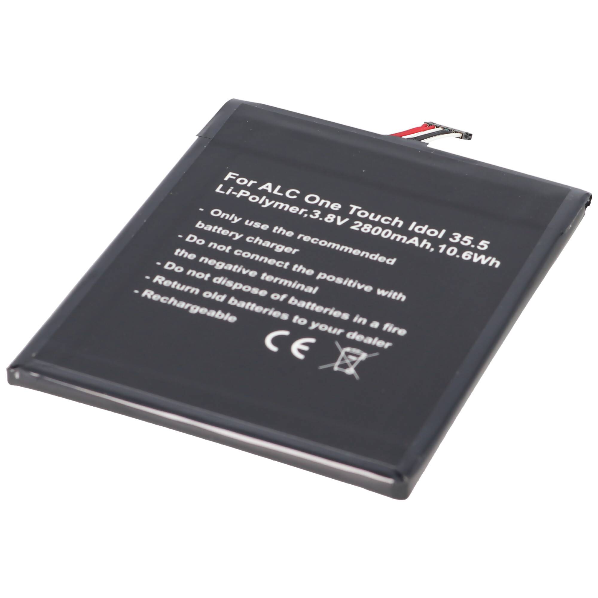 Akku passend für Alcatel One Touch Idol 4S, One Touch Idol 4S LTE, OT-6070, OT-6070K, OT-6070O, OT-6070Y