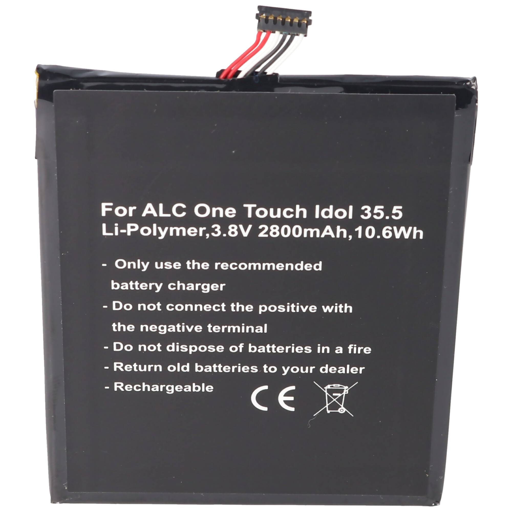 Akku passend für Alcatel One Touch Idol 4S, One Touch Idol 4S LTE, OT-6070, OT-6070K, OT-6070O, OT-6070Y