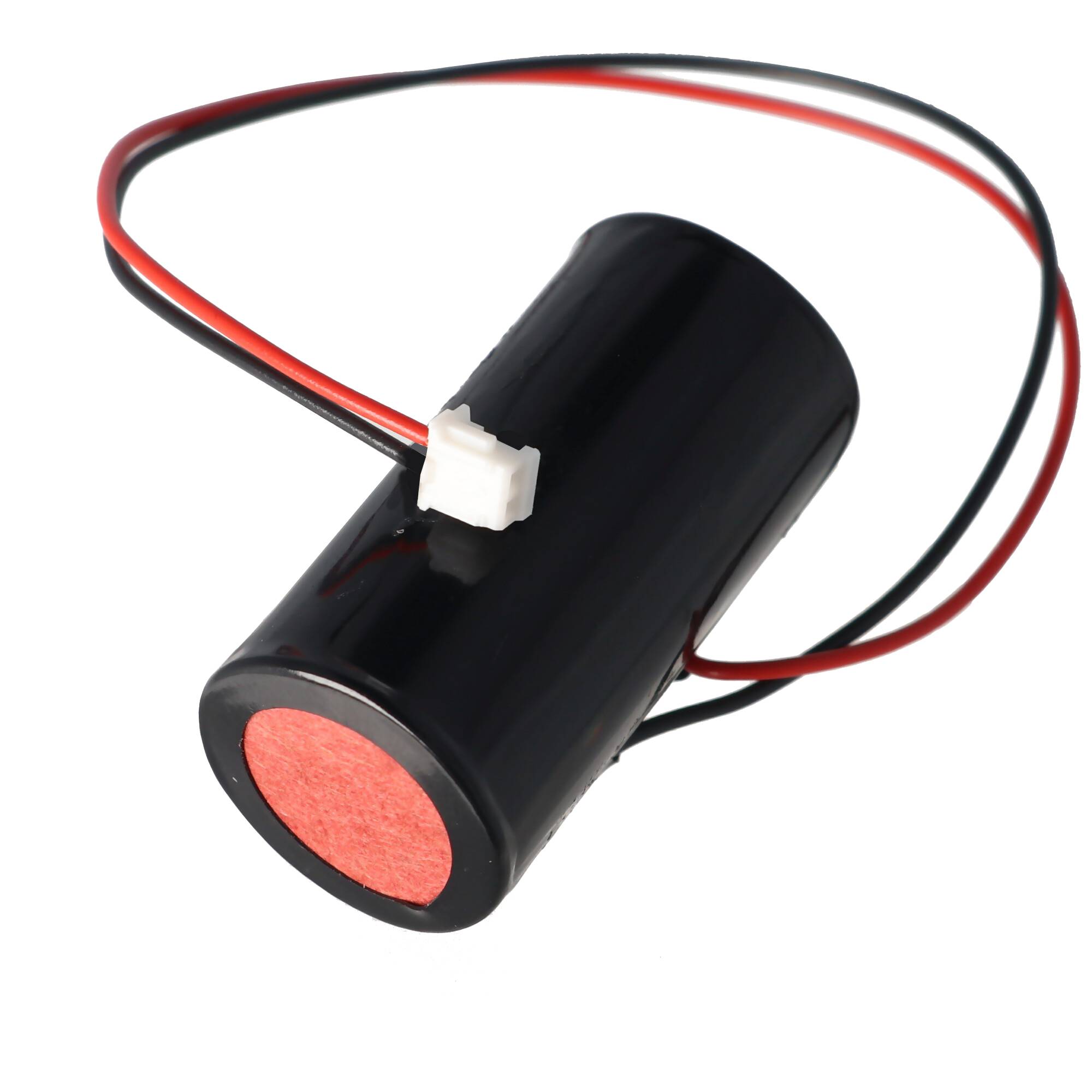 Ersatzbatterie passend für die DOM Panasonic CR-2/3AZ Batterie mit Kabel und Stecker