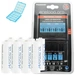 Panasonic eneloop Ladegerät BQ-CC65 inkl. LCD-Display, 8 eneloop Standard AA Mignon und AccuCell Akkubox Blue Panasonic eneloop Ladegerät BQ-CC65 inkl. LCD-Display, 8 eneloop Standard AA Mignon und AccuCell Akkubox Blue