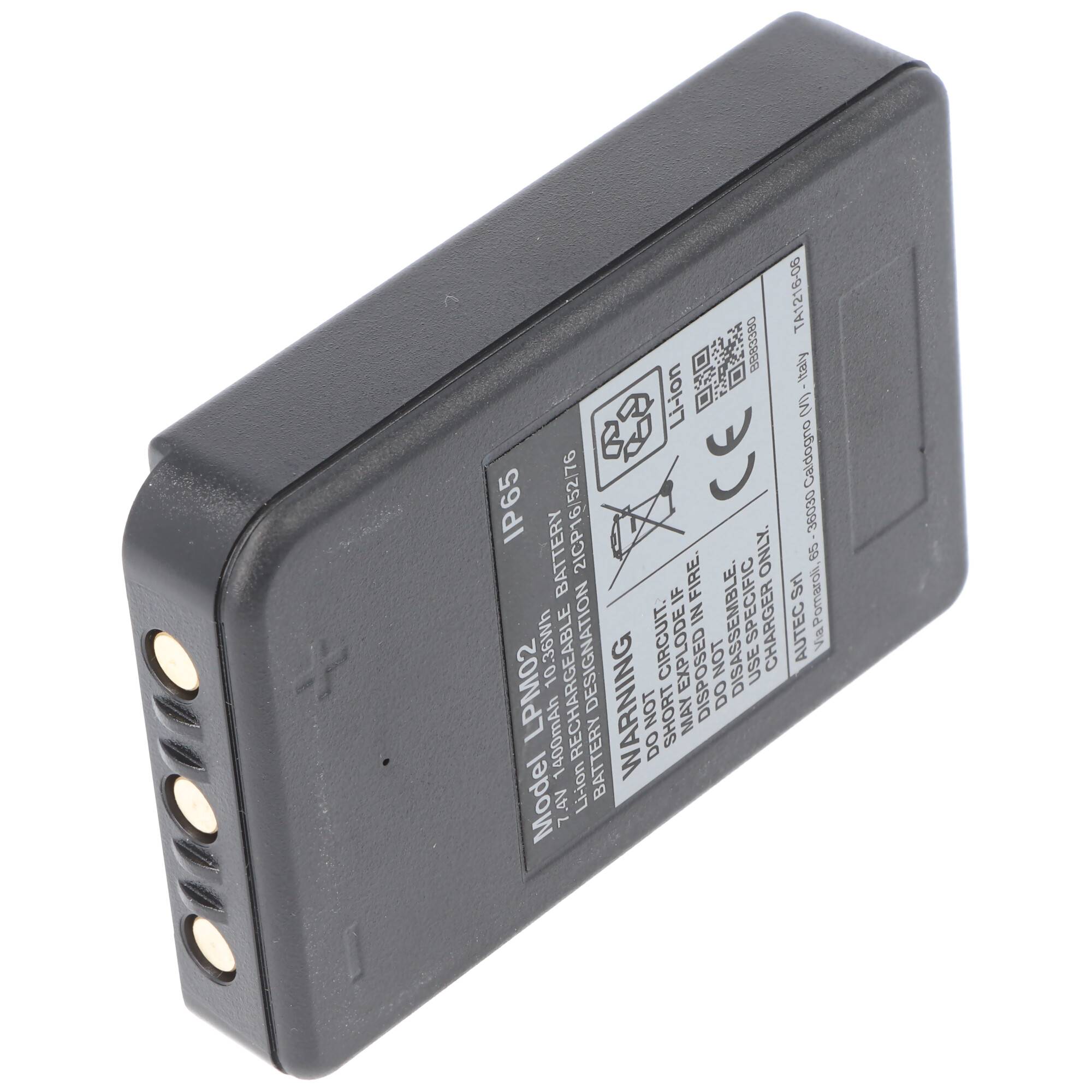 autec LPM02 Akku Li-Ion original für Funkfernsteuerung AIR, DYNAMIC, MJ, MK, 7,2 Volt 1400mAh