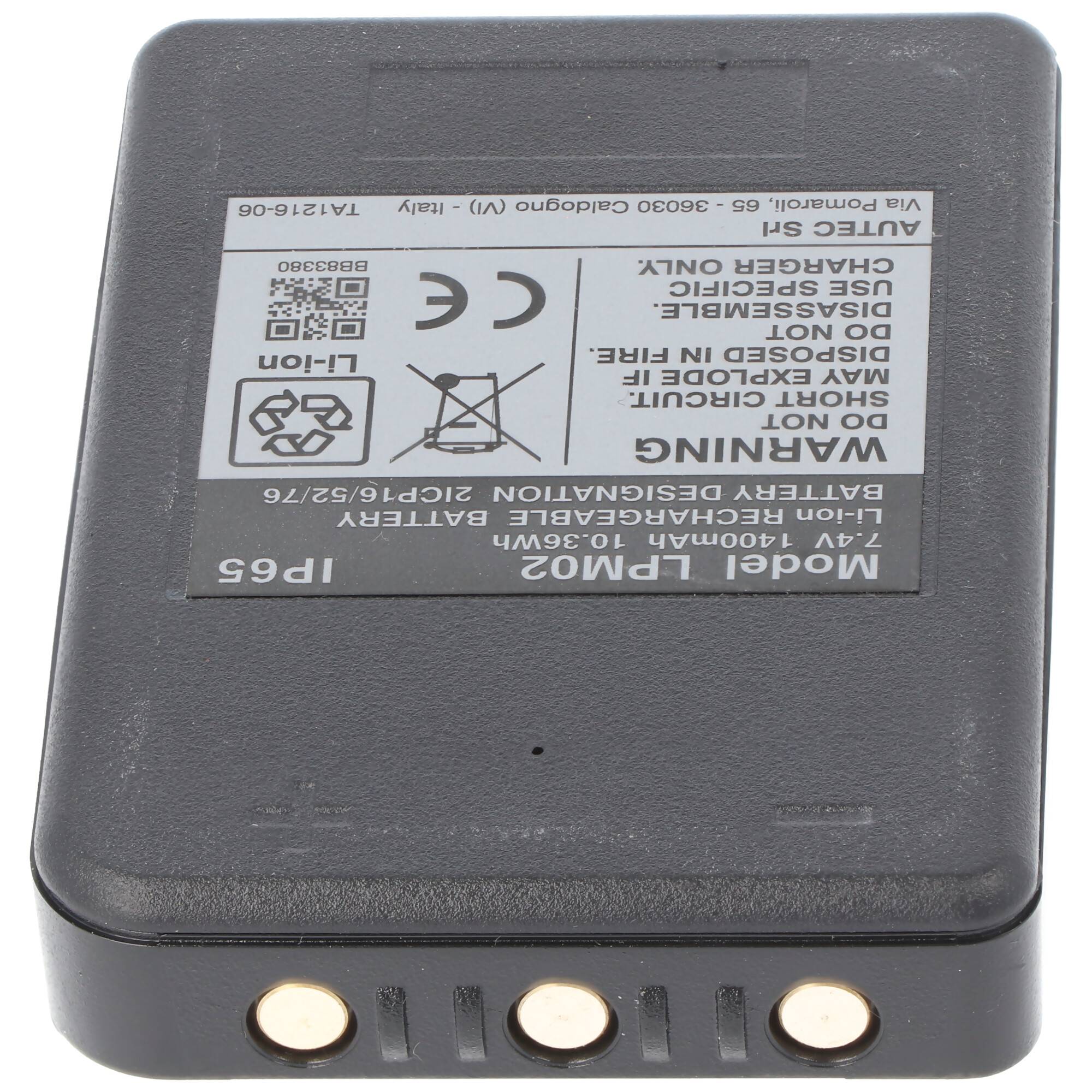 autec LPM02 Akku Li-Ion original für Funkfernsteuerung AIR, DYNAMIC, MJ, MK, 7,2 Volt 1400mAh