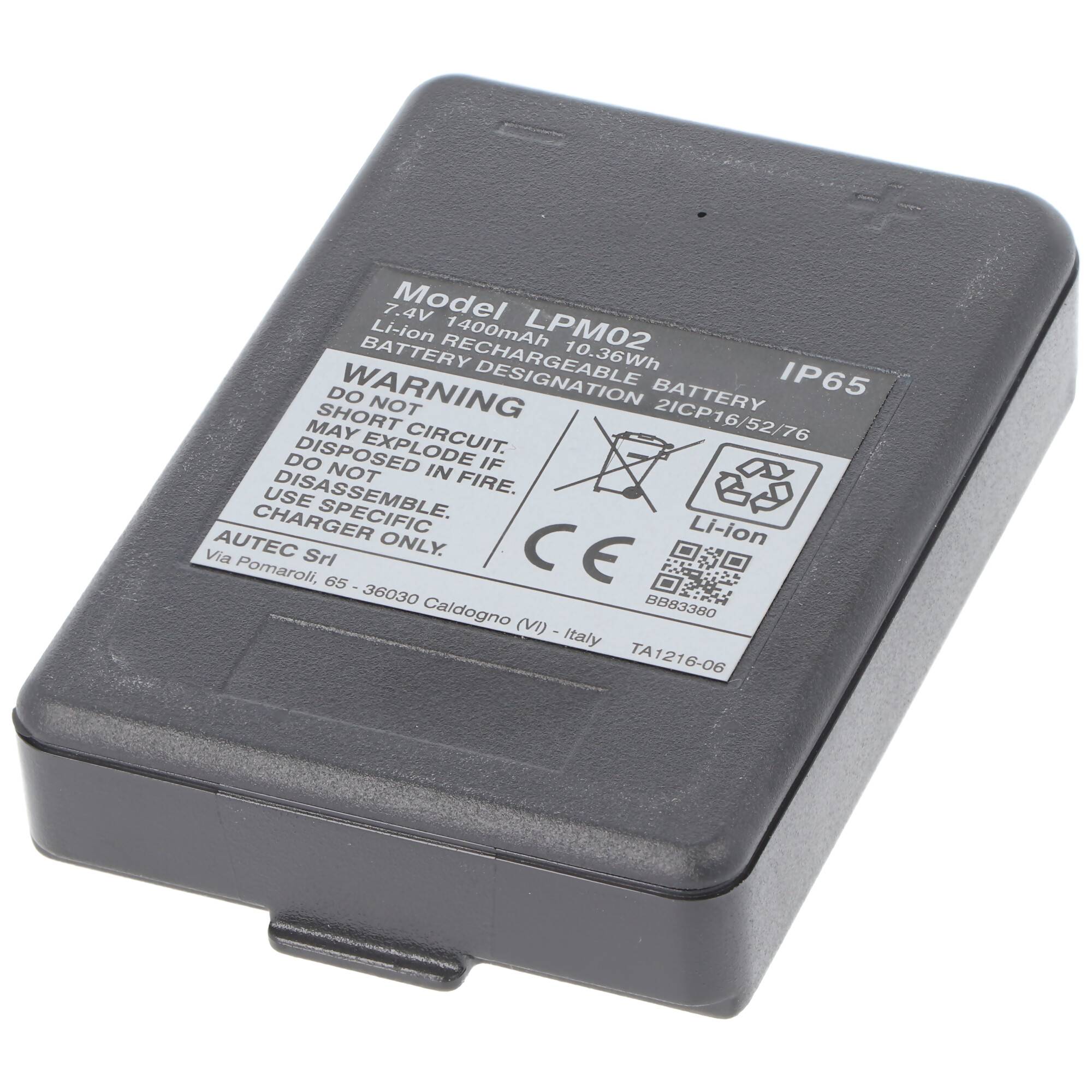 autec LPM02 Akku Li-Ion original für Funkfernsteuerung AIR, DYNAMIC, MJ, MK, 7,2 Volt 1400mAh