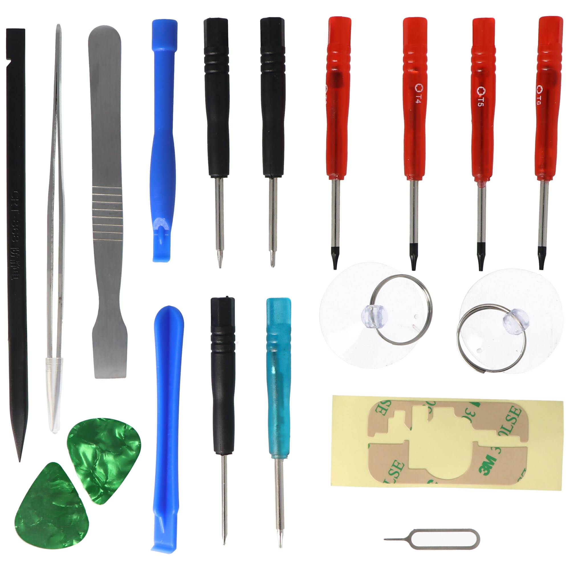 Werkzeug Set 18fach passend für iPhone 4, 4S, 5, 5C, 5S, PS4 Dualshock Controller für Akku Wechsel