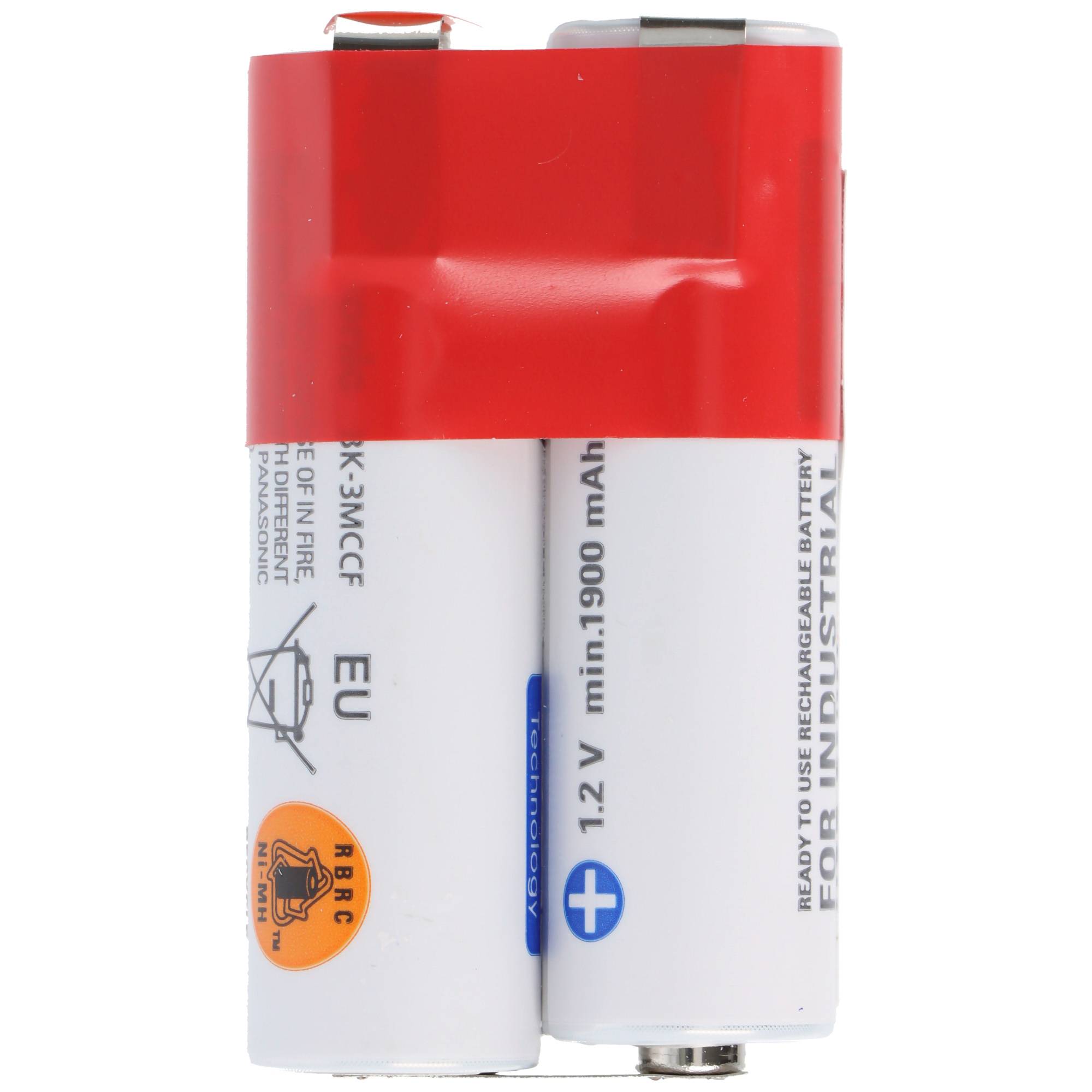Panasonic eneloop Standard 2,4 Volt NiMH AkkuPack AA Mignon mit Lötfahnen, 2,4 Volt 2000mAh