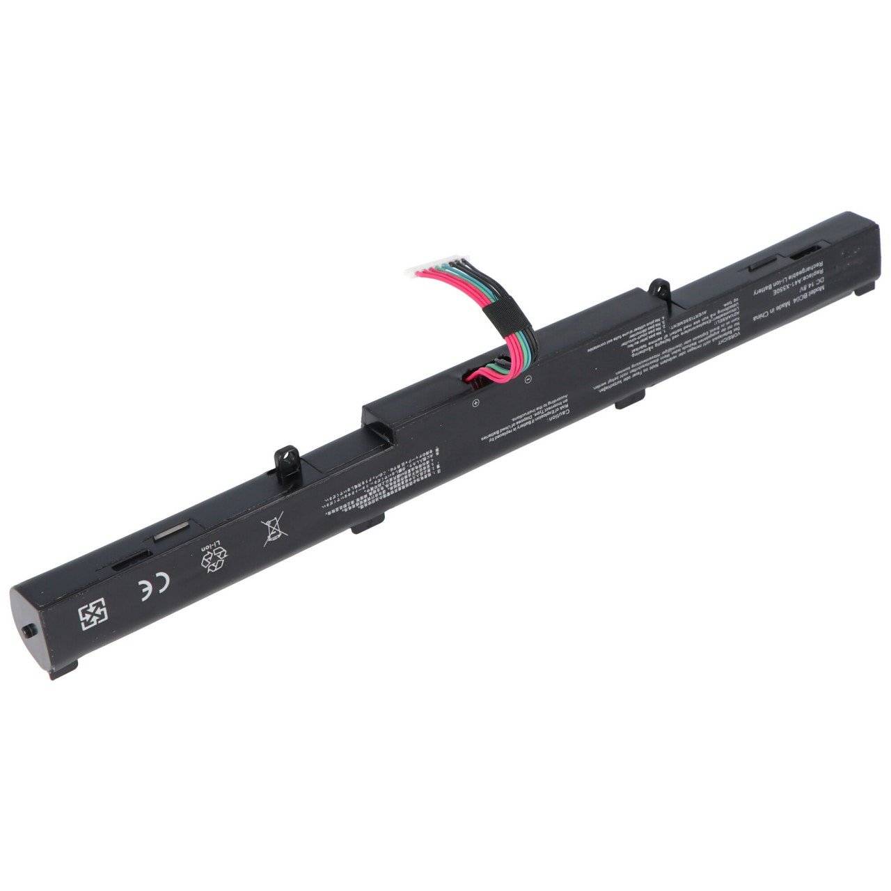 Akku passend für Asus A41-X550E Akku A450, A450C, F751, F751L, R752L, 15V 2600mAh 38,5Wh