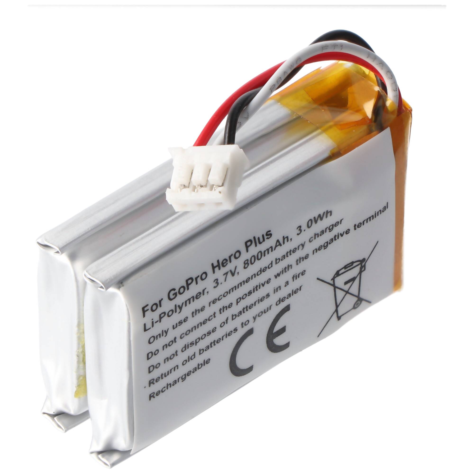 AccuCell Akku passend für GoPro CHDHA-301, Hero +, Hero HWBL1, Hero Plus Akku PR-062334