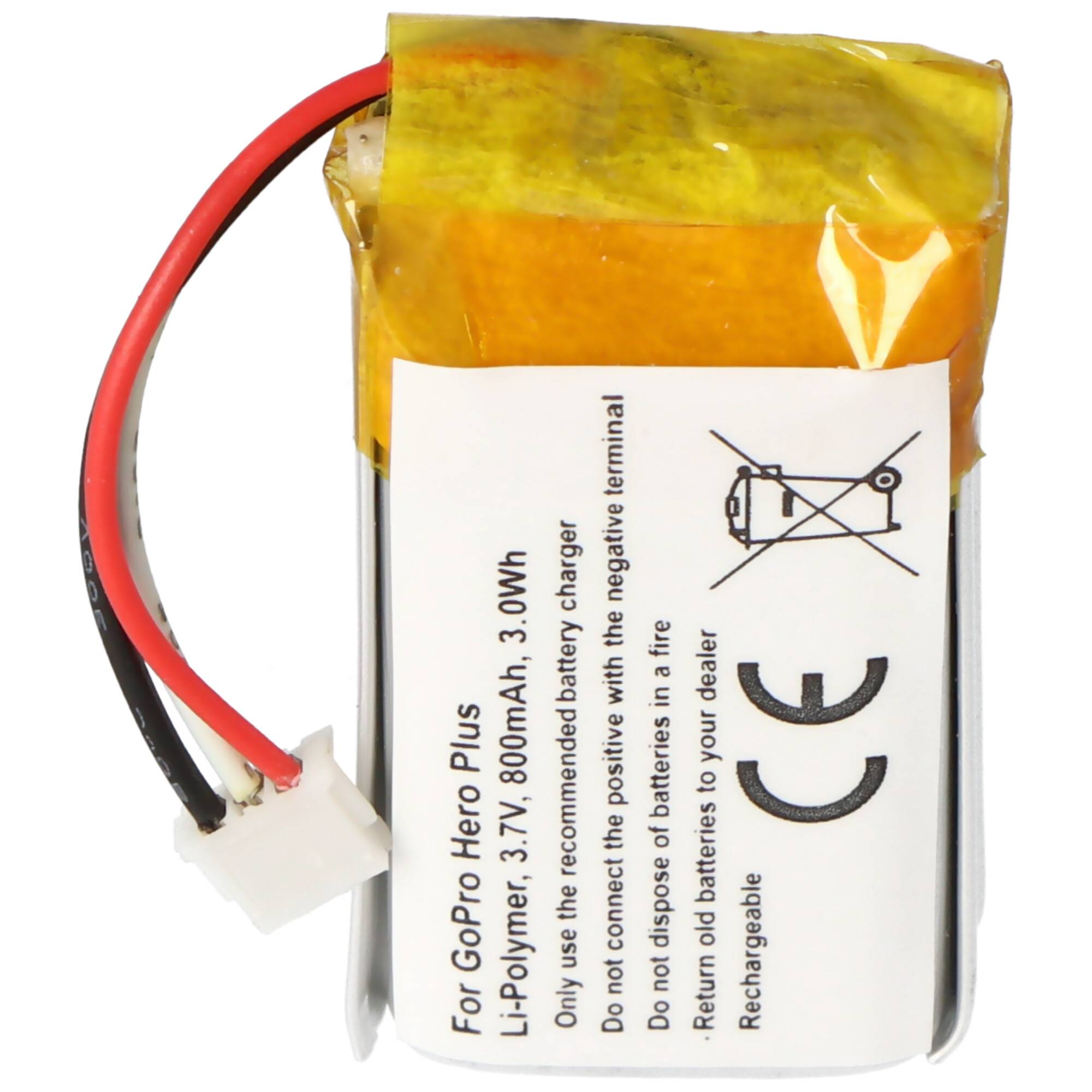 AccuCell Akku passend für GoPro CHDHA-301, Hero +, Hero HWBL1, Hero Plus Akku PR-062334