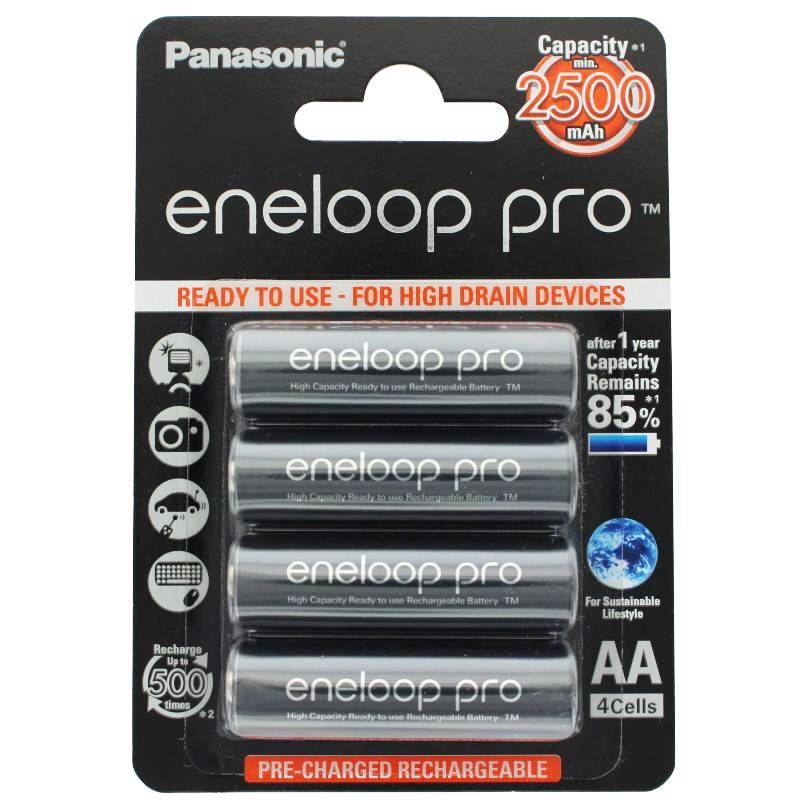 Panasonic eneloop Pro (ehem. Sanyo eneloop Pro) Technology 8er Pack HR-3UWX 2500mAh und AccuCell Akkubox