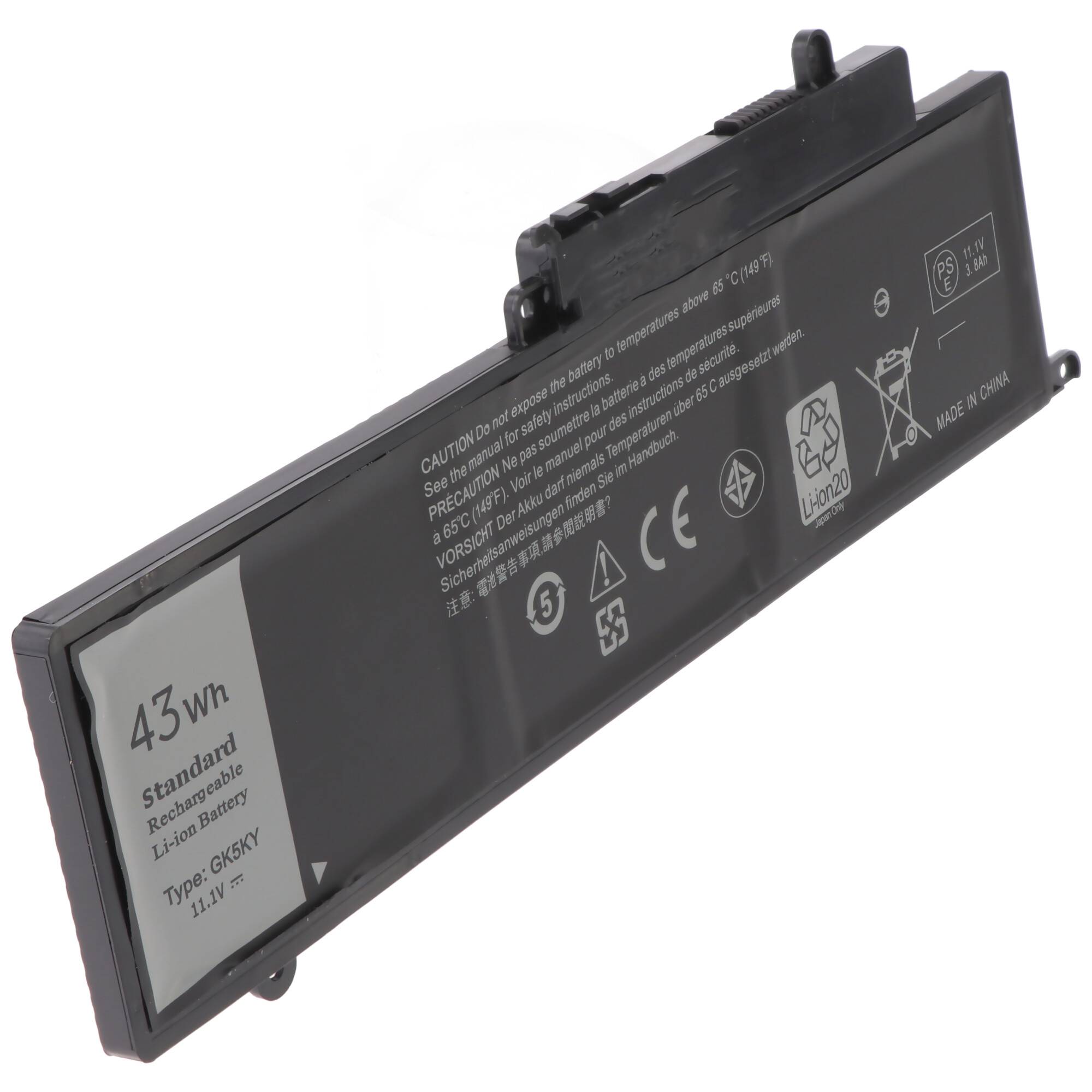 Akku passend für Dell Inspiron 11-3147, 11-3148 Akku 04K8YH, 0WF28, 4K8YH, GK5KY, 11,1V 3200mAh 25,2x79x7mm