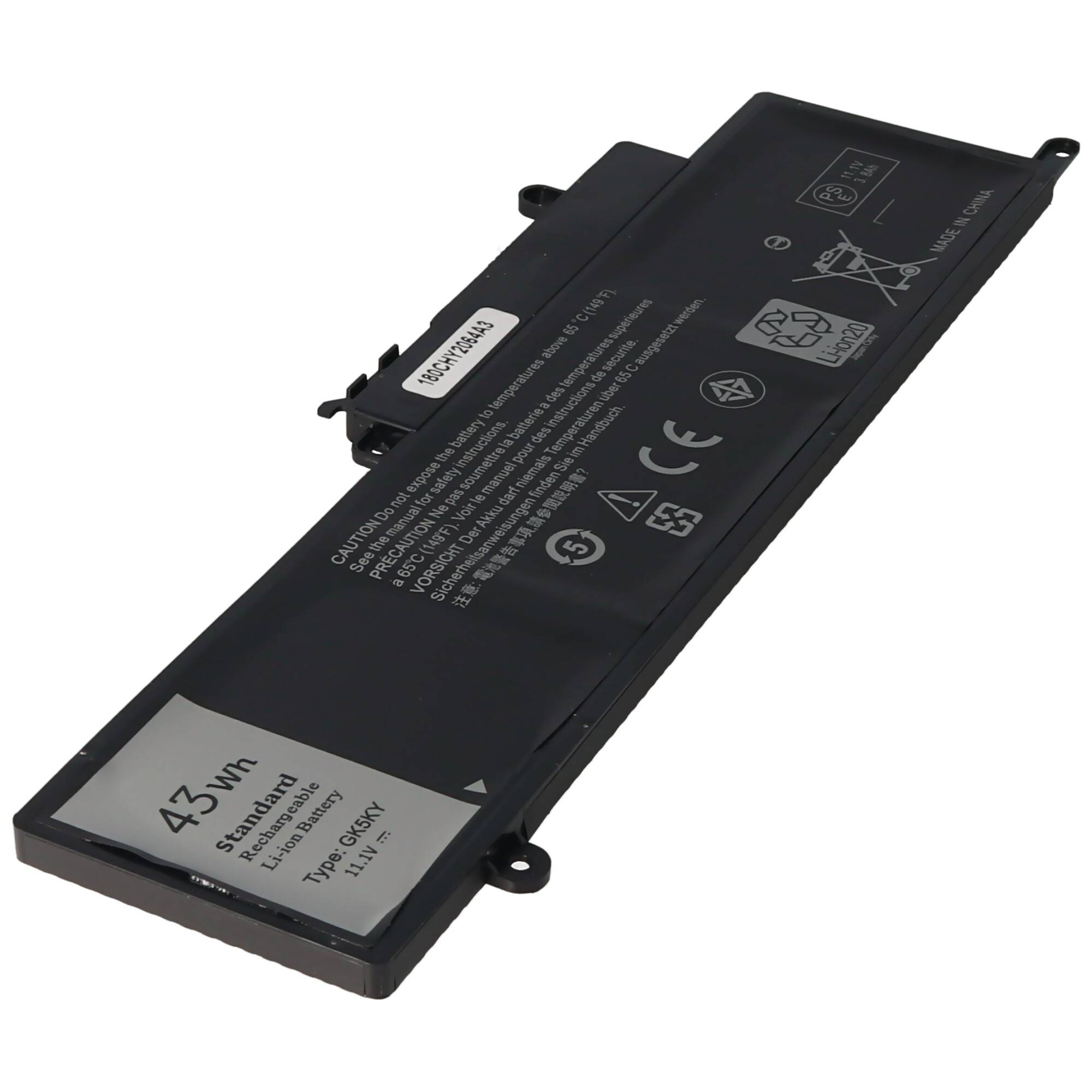 Akku passend für Dell Inspiron 11-3147, 11-3148 Akku 04K8YH, 0WF28, 4K8YH, GK5KY, 11,1V 3200mAh 25,2x79x7mm