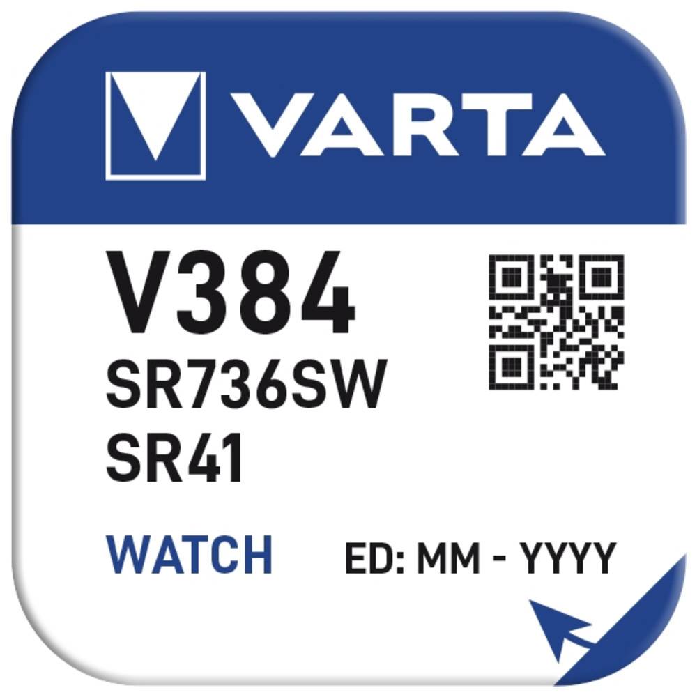 Varta Silberoxid-Knopfzelle, SR44/V357, 1,55 V/145 mAh