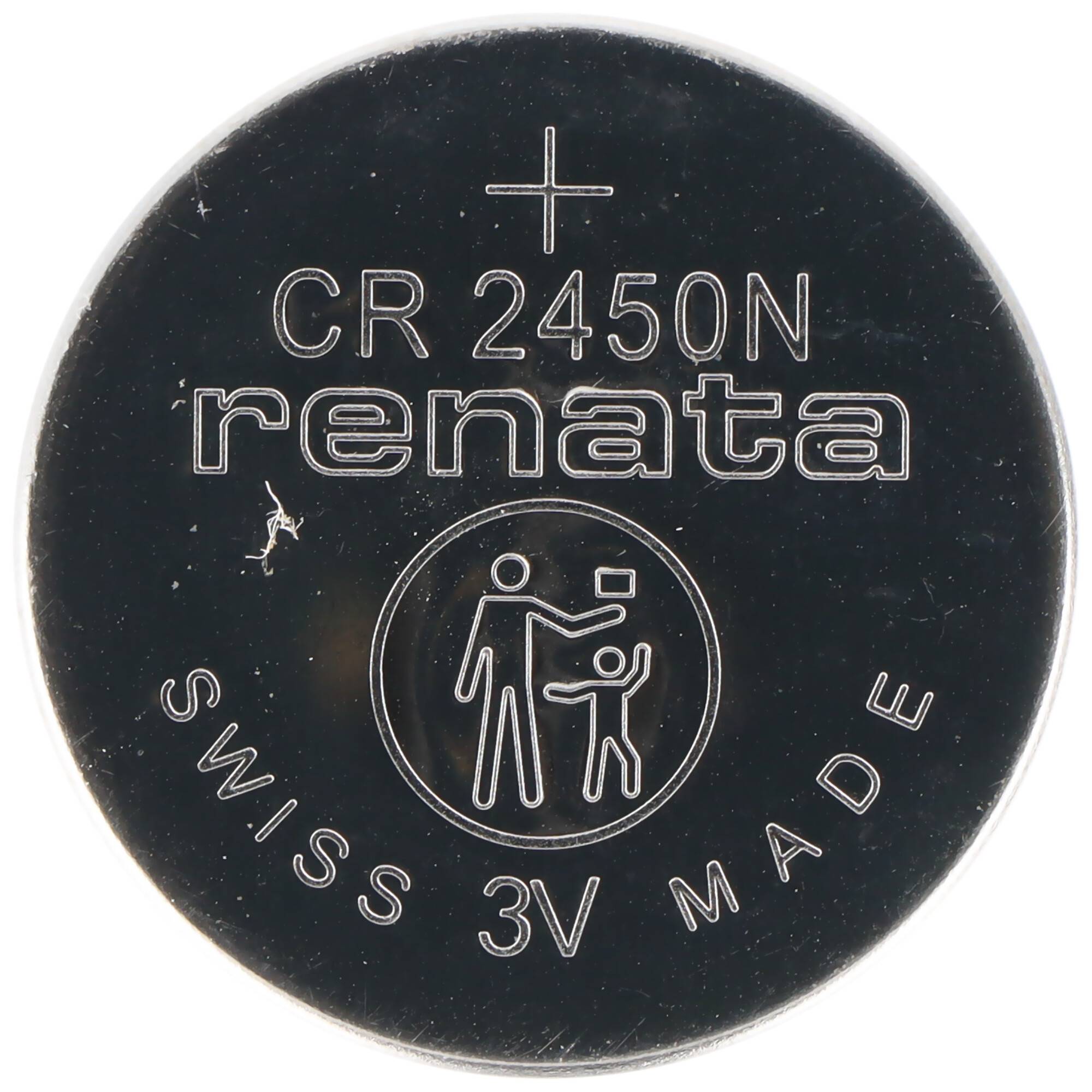 Renata CR2450N Lithium Batterie, Abmessungen 24 x 5mm