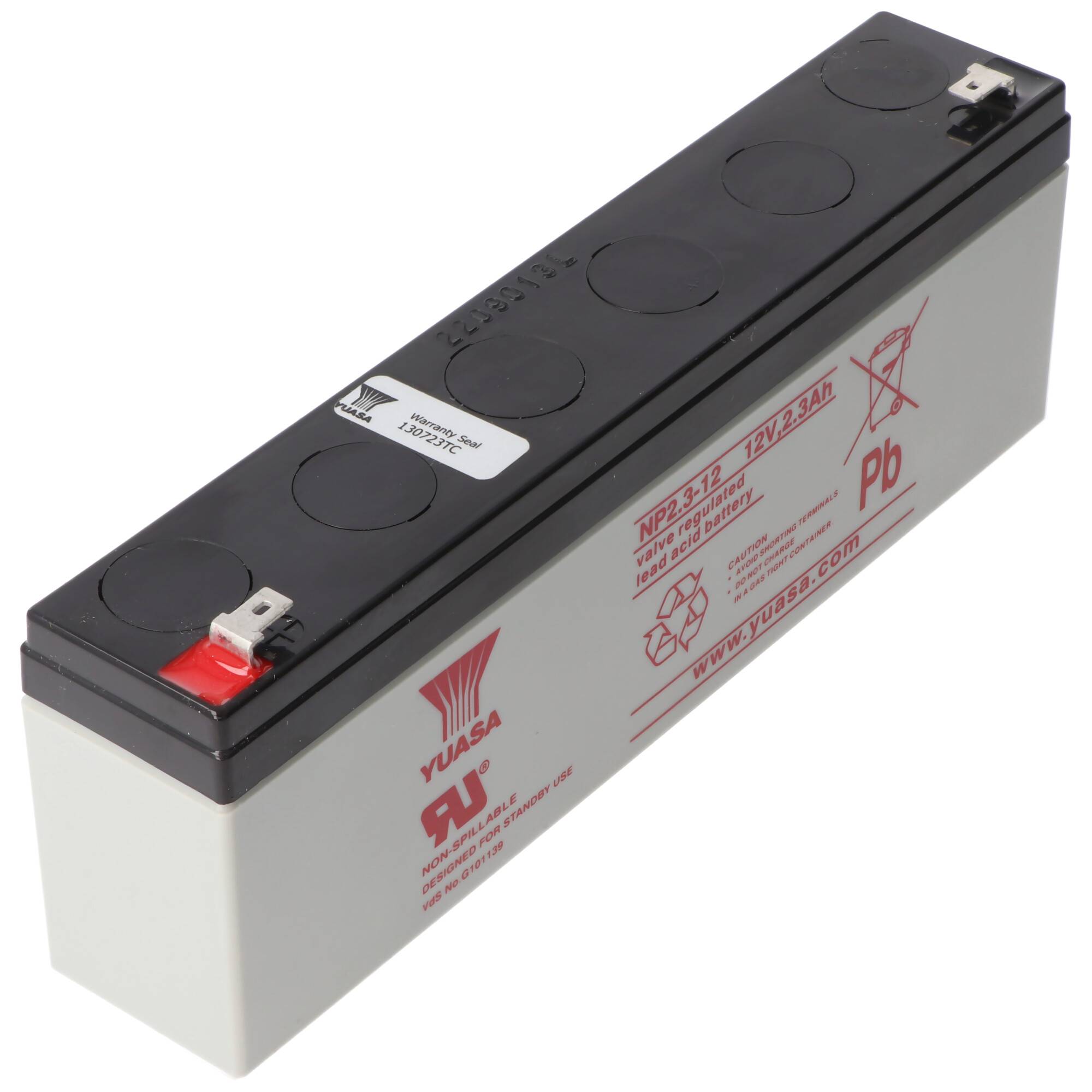 Yuasa NP2.3-12 Akku Blei PB 12 Volt 2,3Ah Faston 4,8mm