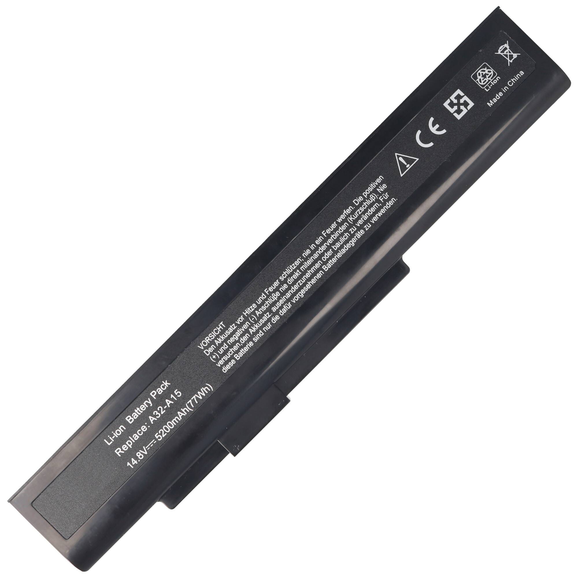 Akku passend für den MEDION Akoya E6221 Akku, E6222, E6234 Li-Ion 10,8V, 5200mAh