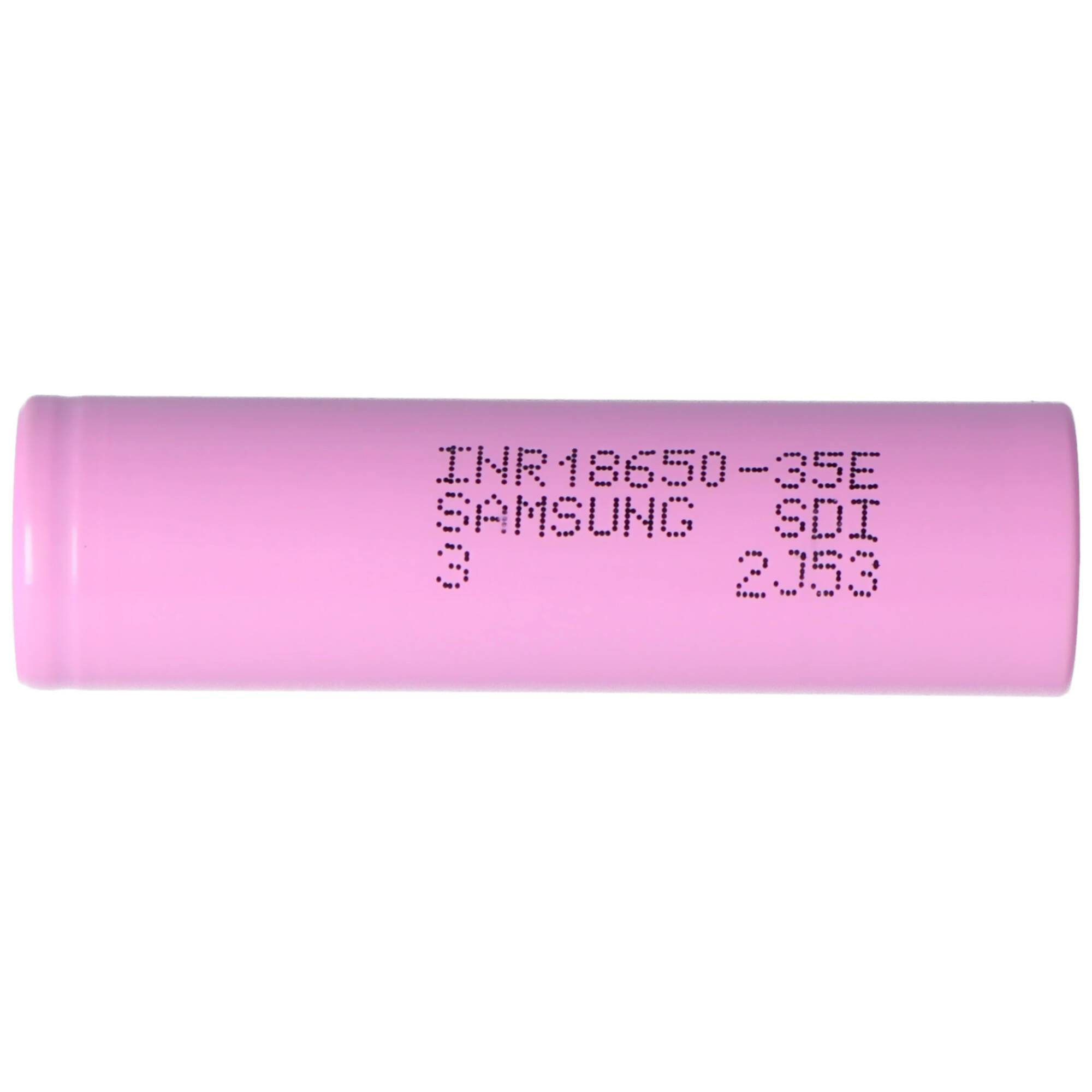 Samsung INR18650-35E 3,6 Volt Akku 3500mAh 18,55x65,25mm flacher Pluspol auswählbar mit oder ohne Lötfahnen