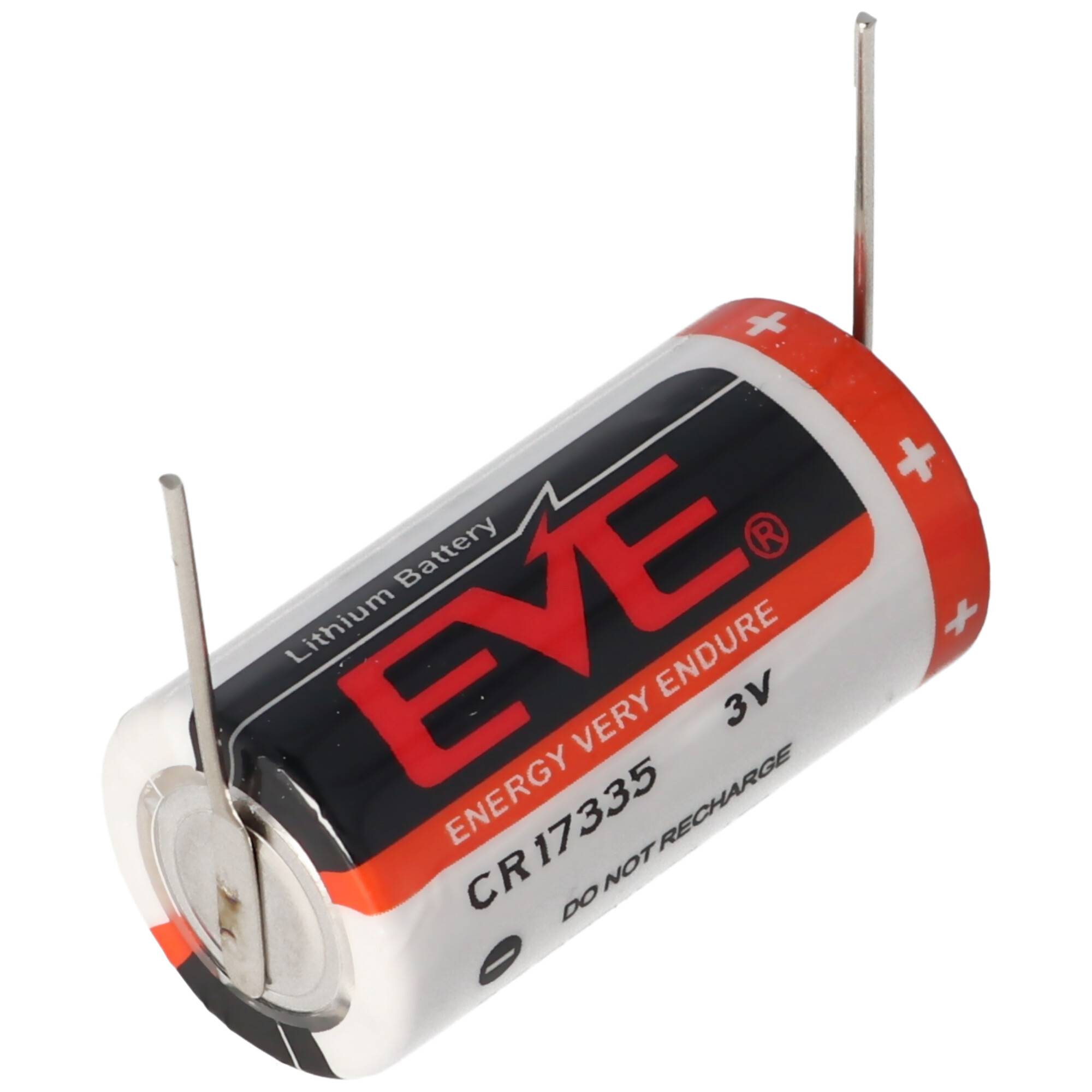 EVE CR17335 3V Lithium Batterie mit Lötfahnen oder Lötpaddel auswählbar mit Lötpaddel