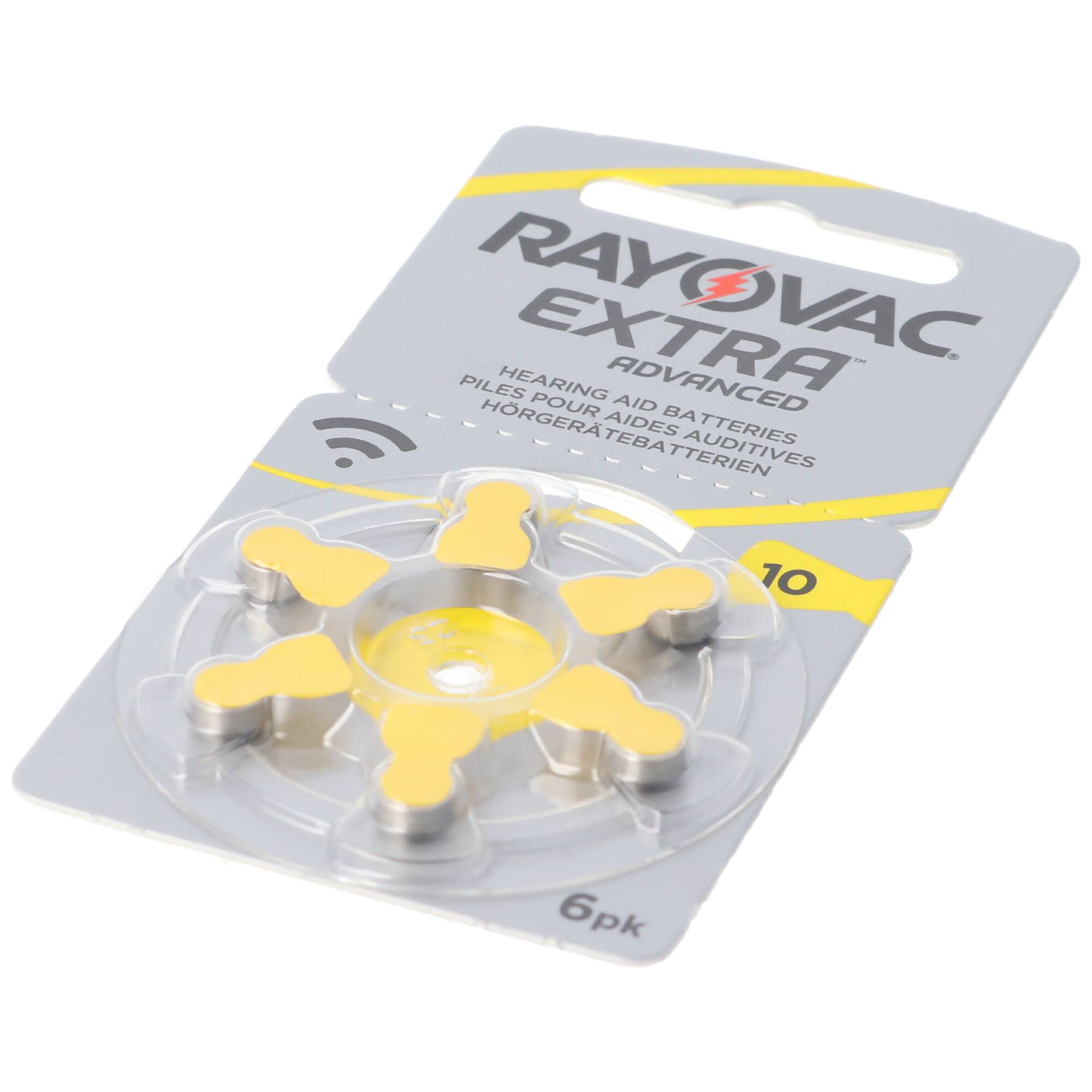 Rayovac Hörgerätebatterie H10MF Nr. 10 PR70 Extra Advanced, 105mAh 6 Stück im Blister