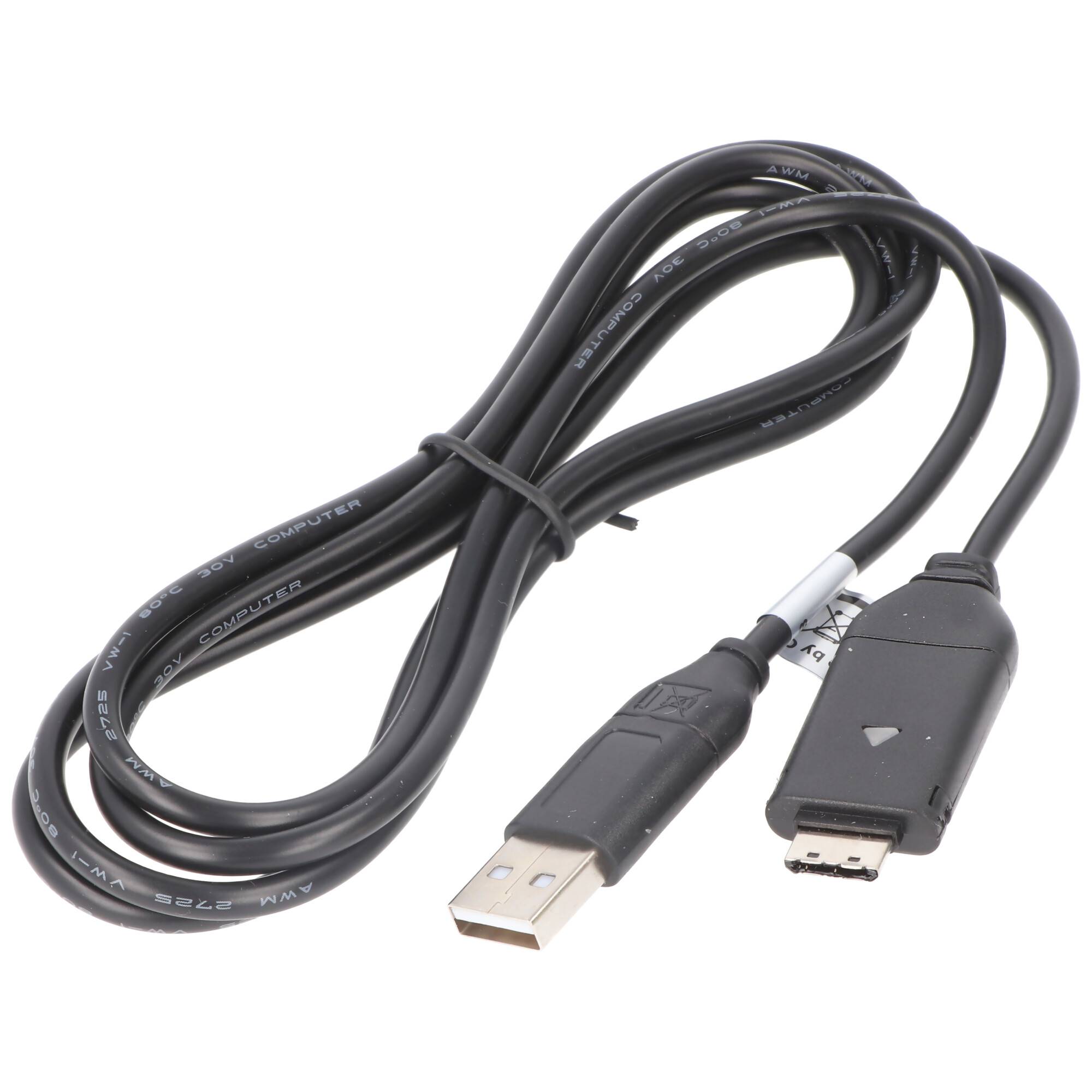 USB-Verbindungskabel passend für Samsung ES55, PL20, WB5500, WB600, WP10