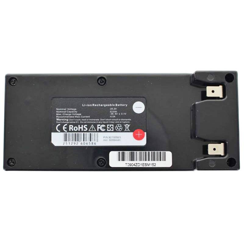 Li-ion Akku passend für den Zucchetti Centro Sistemi Li-Ion Battery 25,2V 6,6Ah 149 x 63 x 93 mm