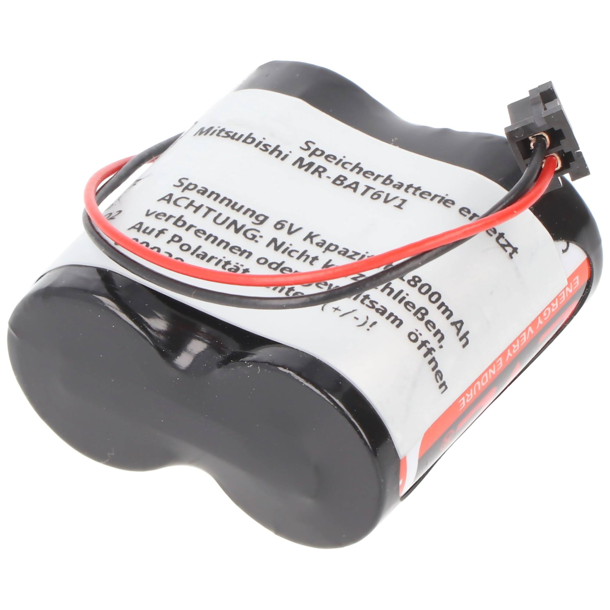 Ersatzbatterie passend für die Mitsubishi Electric Batterie BAT6V1, Mitsubishi Electric MR-J4 Battery 6V/1800mAh