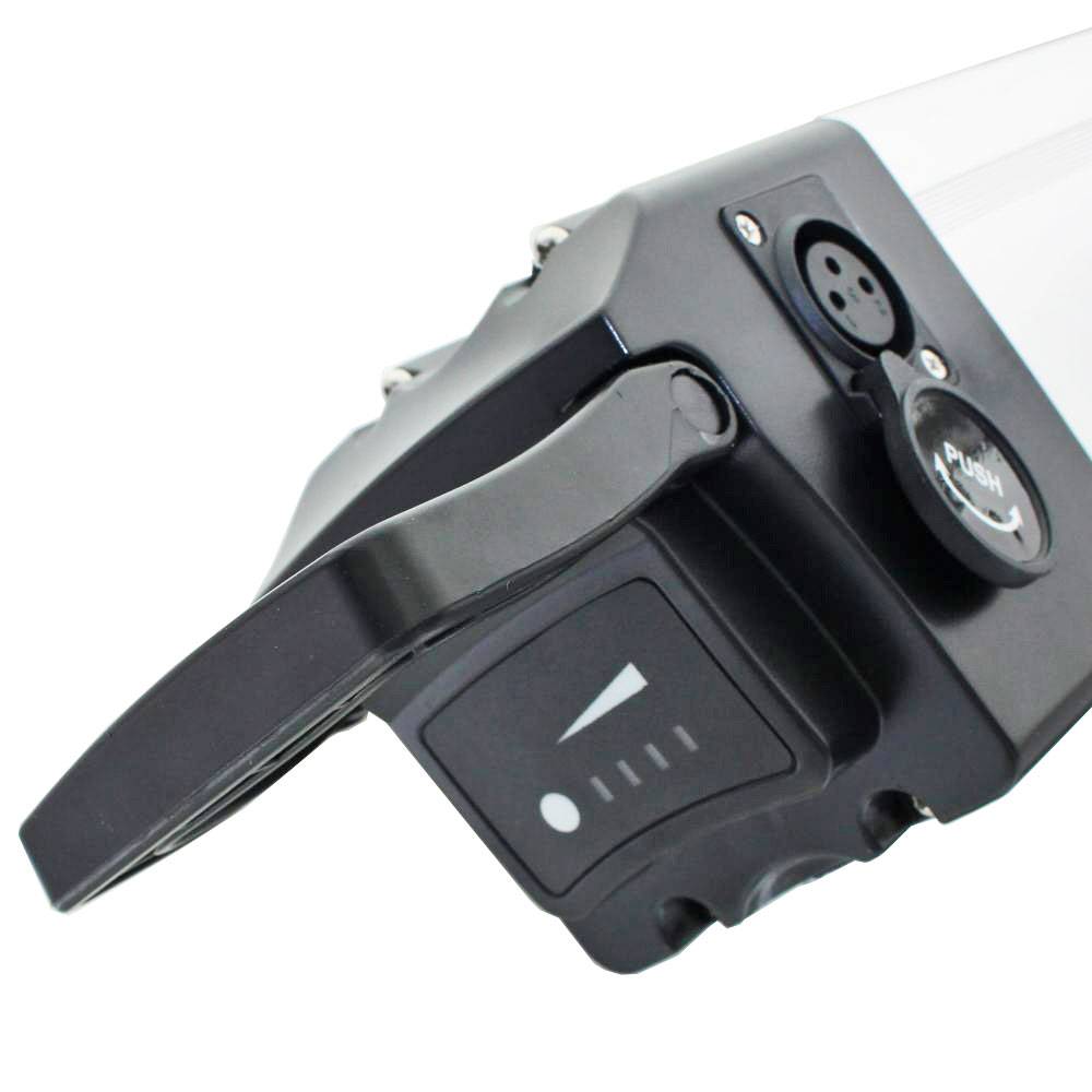 Akku passend für den Prophete E-Bike Akku silber 24 Volt 10,4 Ah inklusive Ladegerät, Abmessungen ca. 380 x 94 x 88 mm