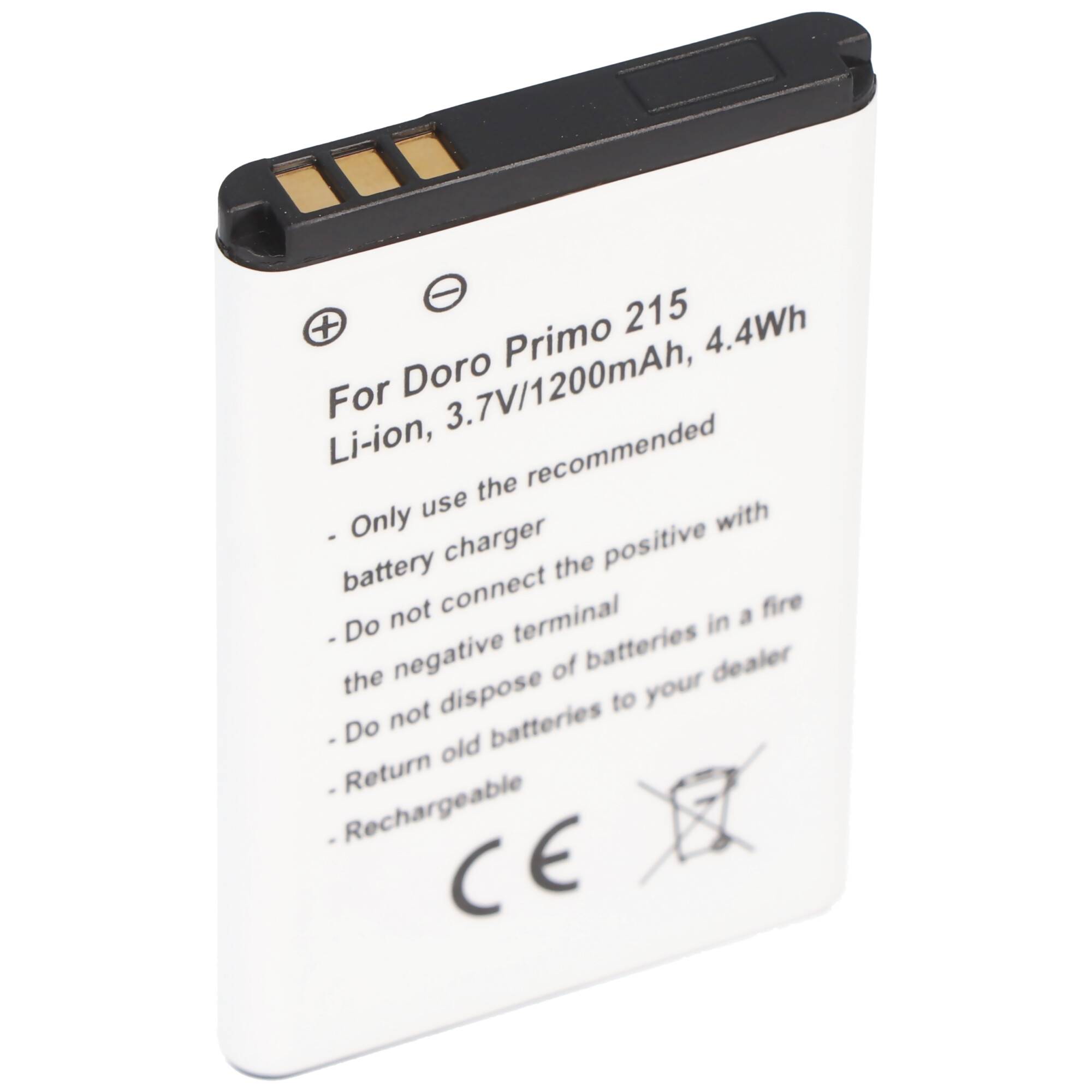 Akku nur für Doro Primo 215, PhoneEasy 332 GSM, Primo 215, Primo 405 Hisense CS668 Abmessungen unbedingt beachten: ca. 5