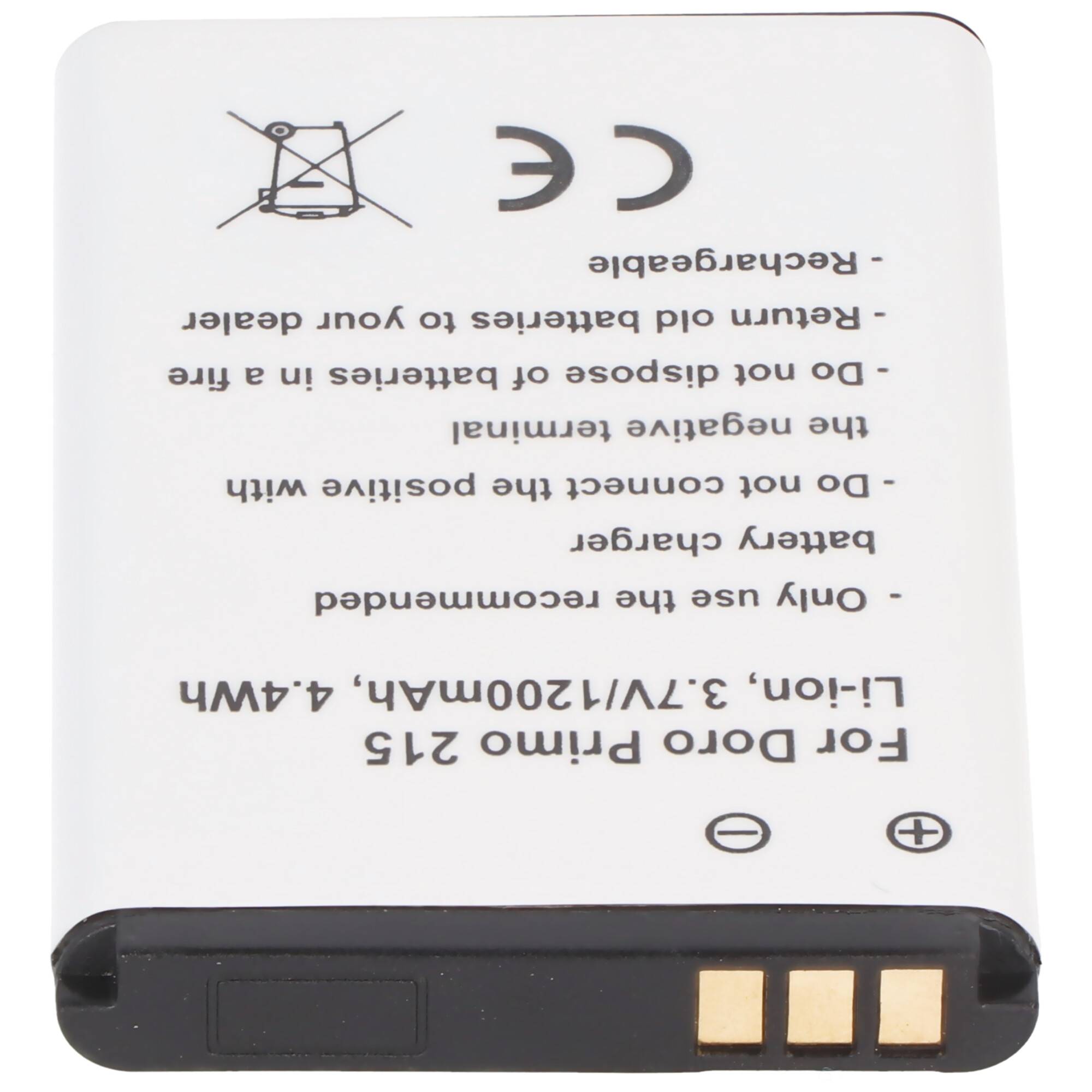 Akku nur für Doro Primo 215, PhoneEasy 332 GSM, Primo 215, Primo 405 Hisense CS668 Abmessungen unbedingt beachten: ca. 5