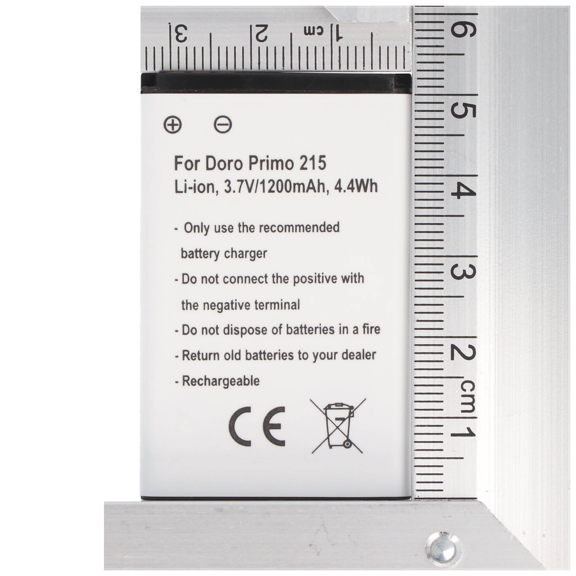 Akku nur für Doro Primo 215, PhoneEasy 332 GSM, Primo 215, Primo 405 Hisense CS668 Abmessungen unbedingt beachten: ca. 5