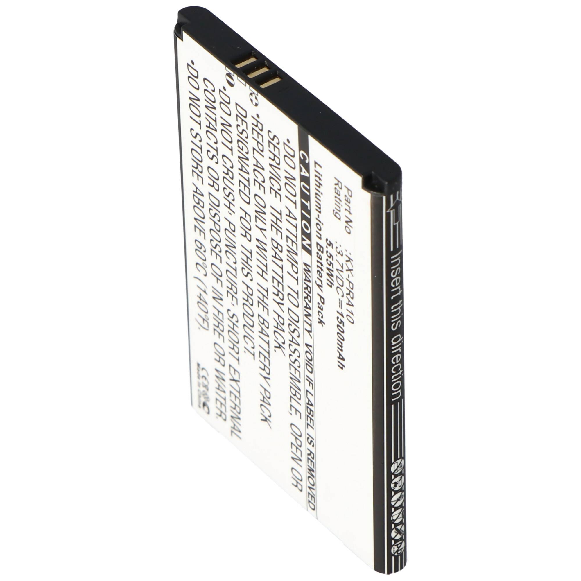 Akku passend für den Panasonic KX-PRX110 Akku KX-PRX150, KX-PRA10, KX-PRA10EX, KX-PRX110, KX-PRX120, KX-PRX150