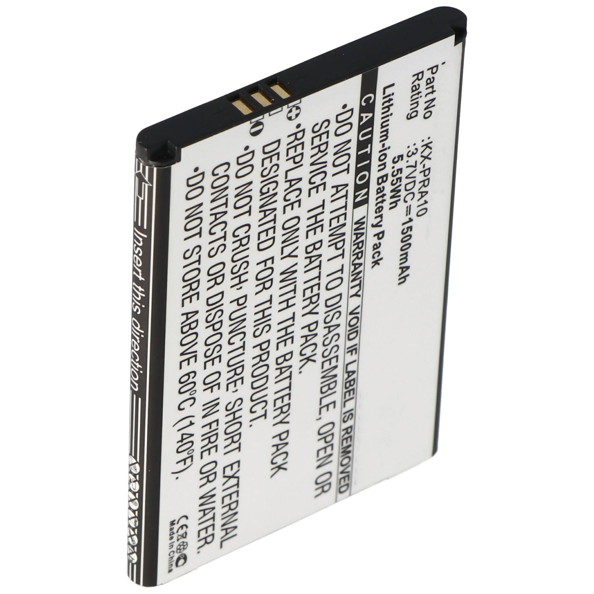 Akku passend für den Panasonic KX-PRX110 Akku KX-PRX150, KX-PRA10, KX-PRA10EX, KX-PRX110, KX-PRX120, KX-PRX150