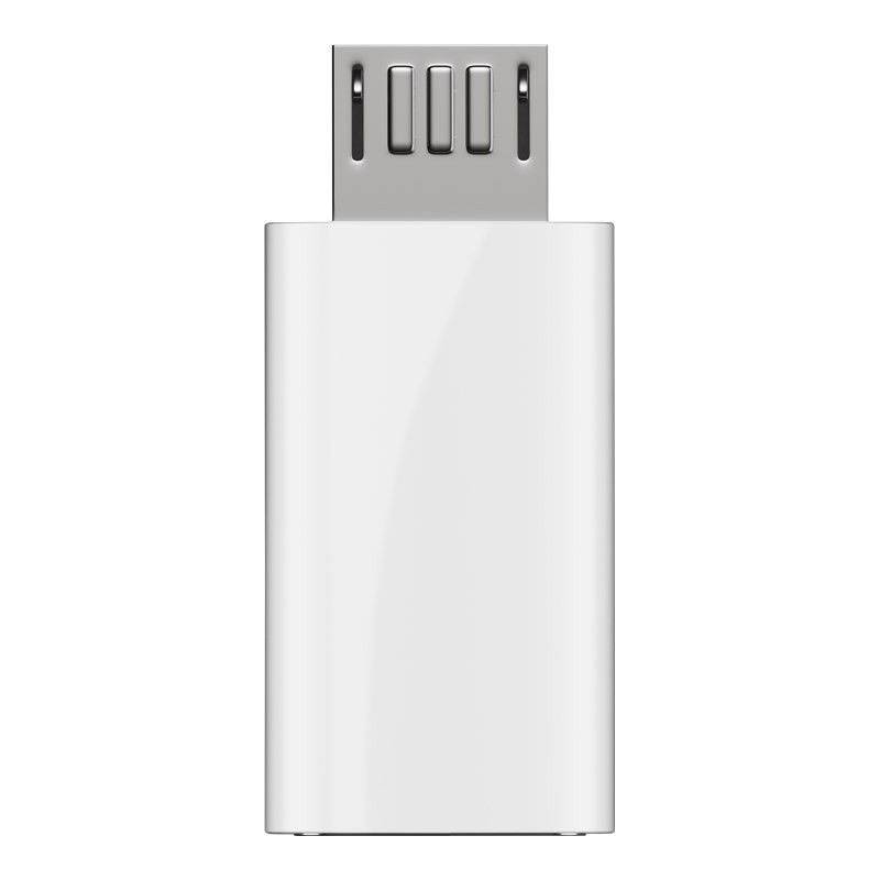 Adapter USB 2.0 Micro-B auf USB-C weiß, zum Verbinden eines Micro-USB Gerätes mit einem USB-C Kabel