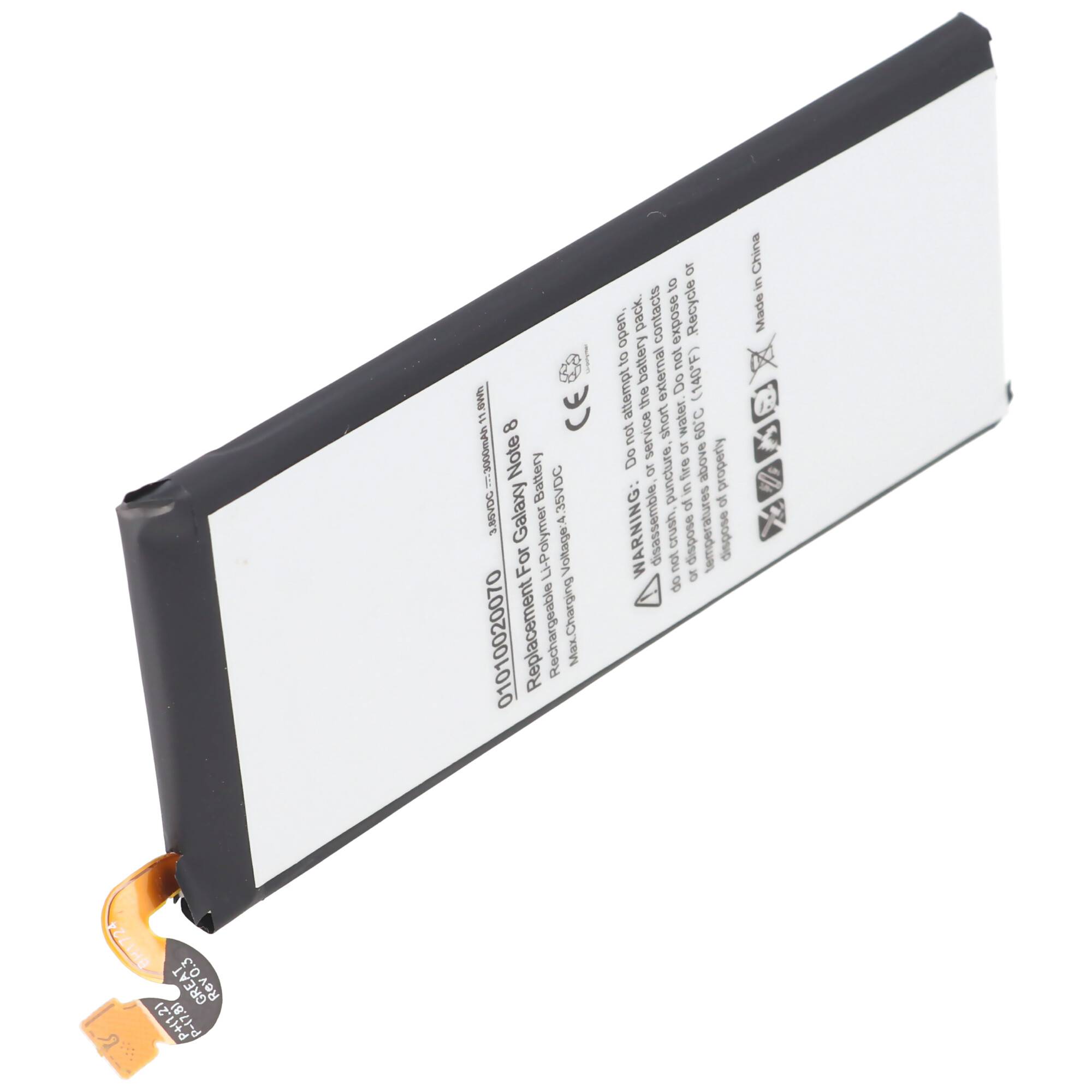 Akku passend für Samsung Galaxy Note 8, SM-N9500, EB-BN950ABE, GH82-15090A 3,85 Volt 3000mAh