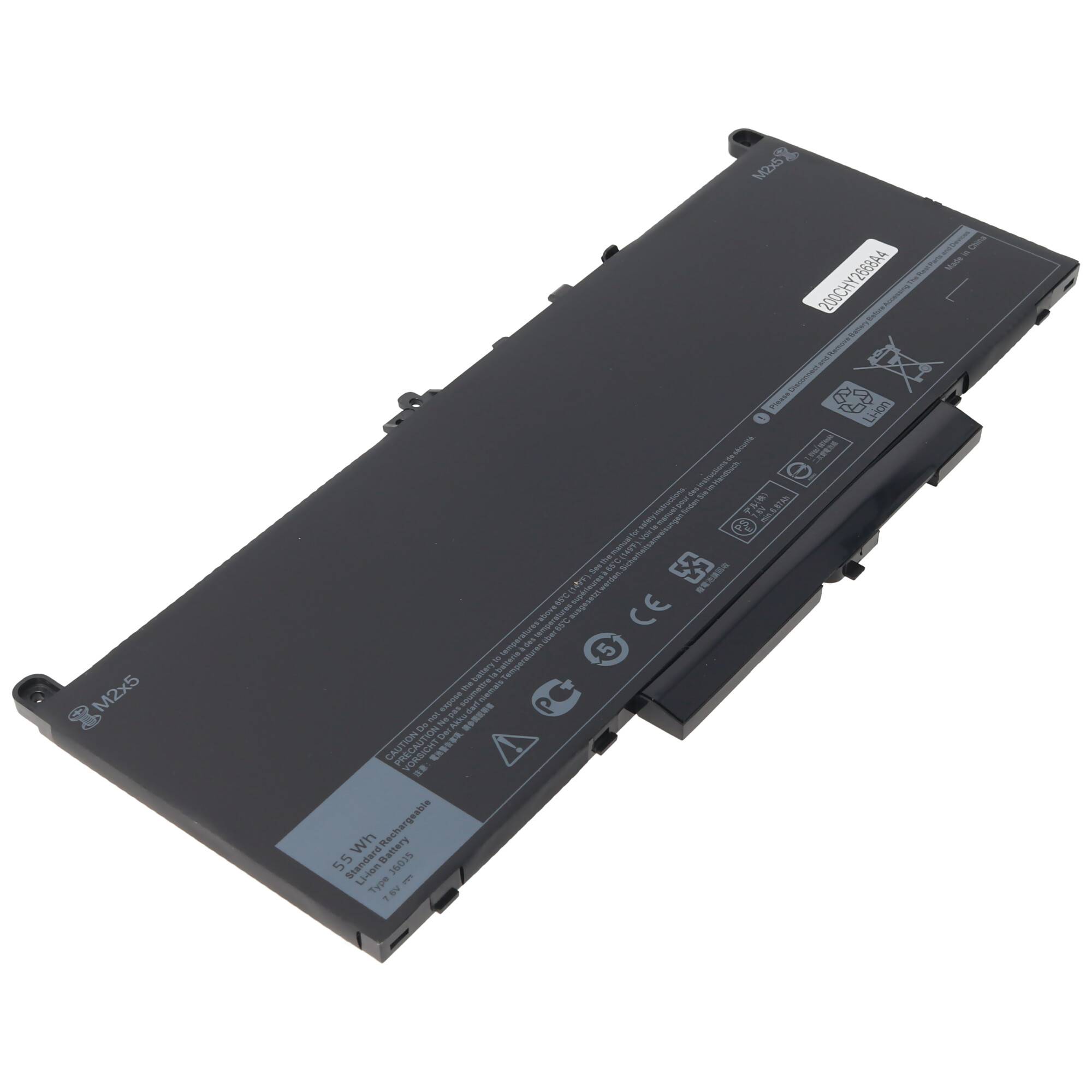 Akku passend für Dell Latitude 12, Dell Latitude E7270, Latitude 12 E7470, J60J5, MC34Y, NJJ2H, R1V85 7,6 Volt 7200mAh