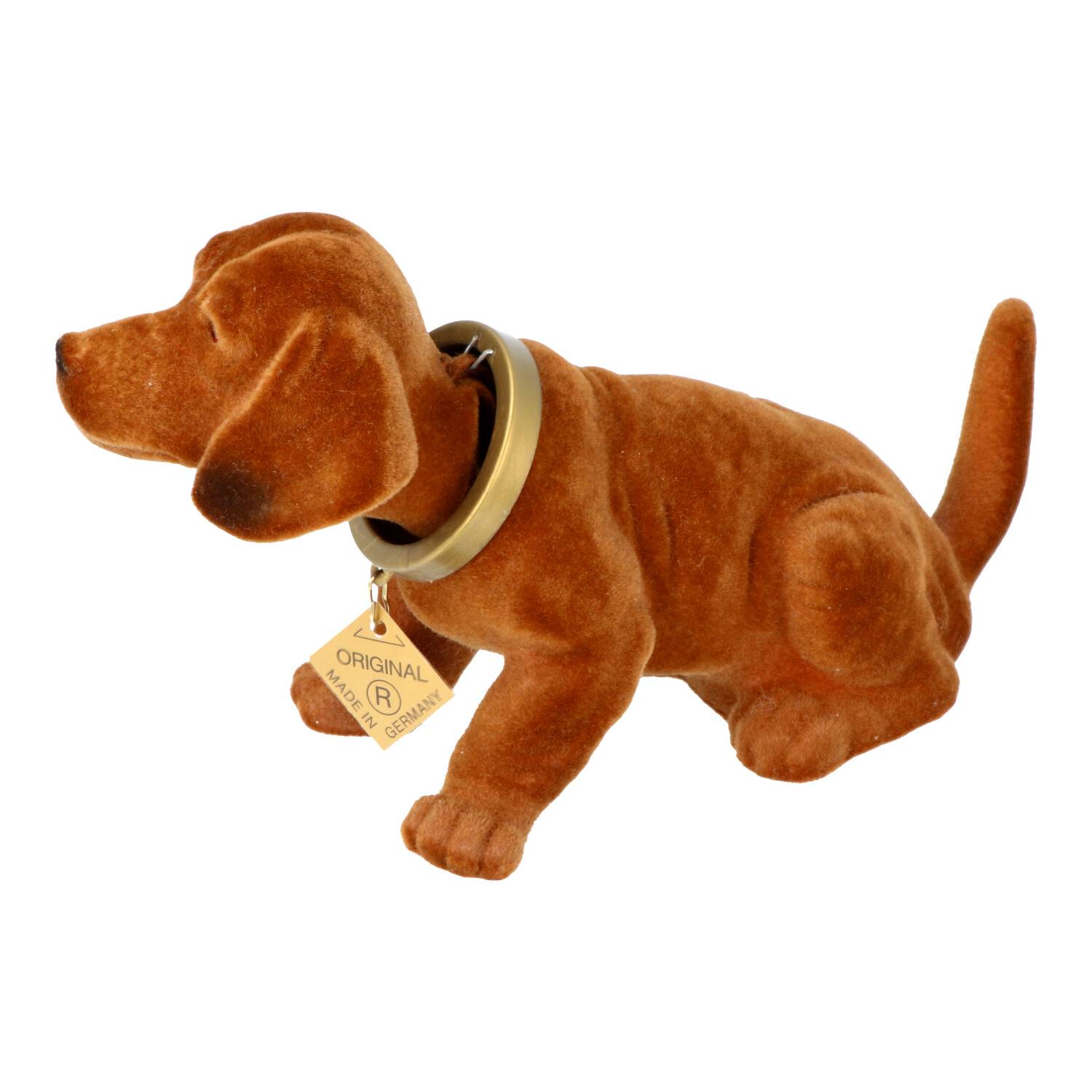 Der original Wackeldackel braun klein ca. 20x10cm, das Original seit 1965, the original booblehead small