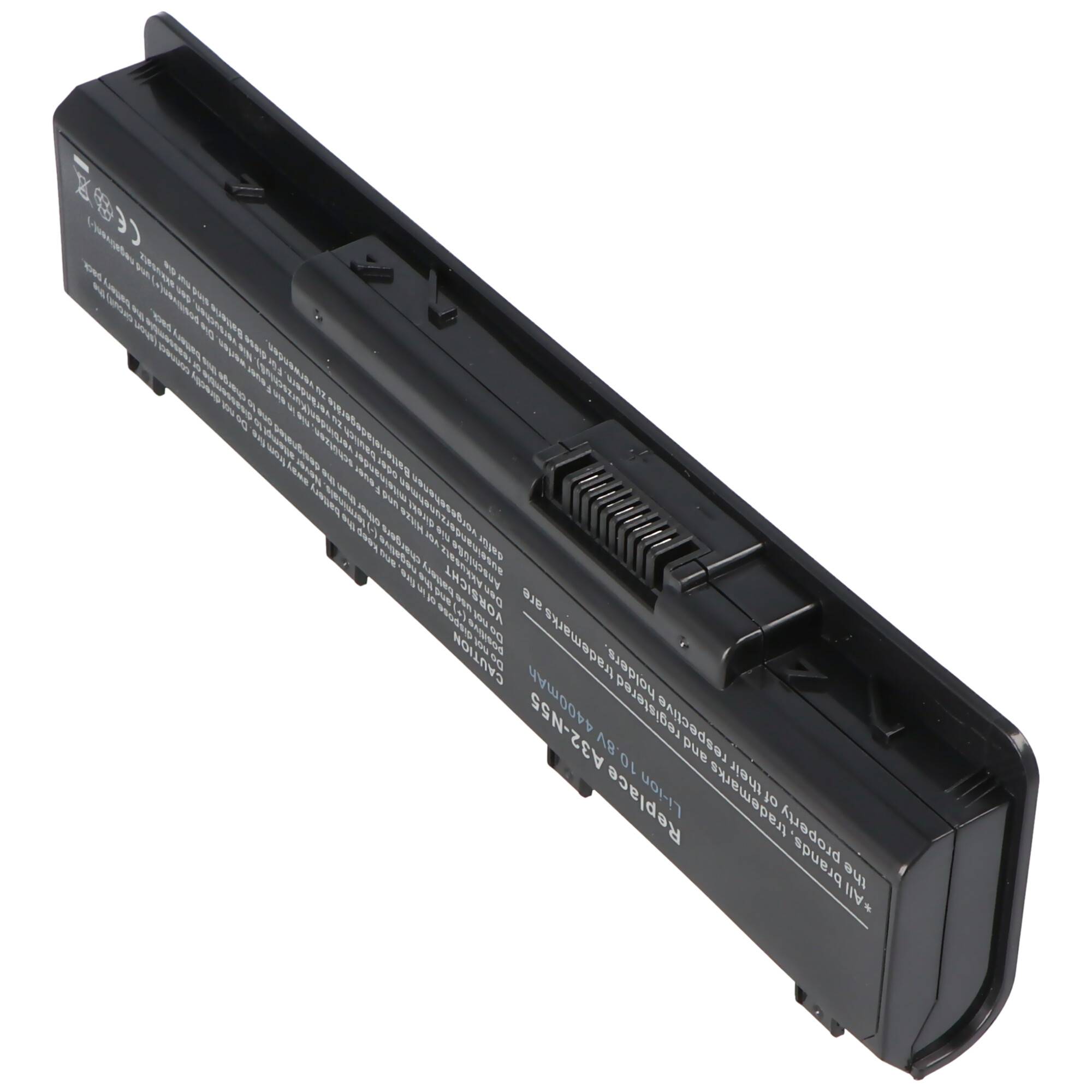 Asus N45, N55, N75 Akku A32-N55 Ersatzakku 10,8V bis 11,1V mit 4400mAh