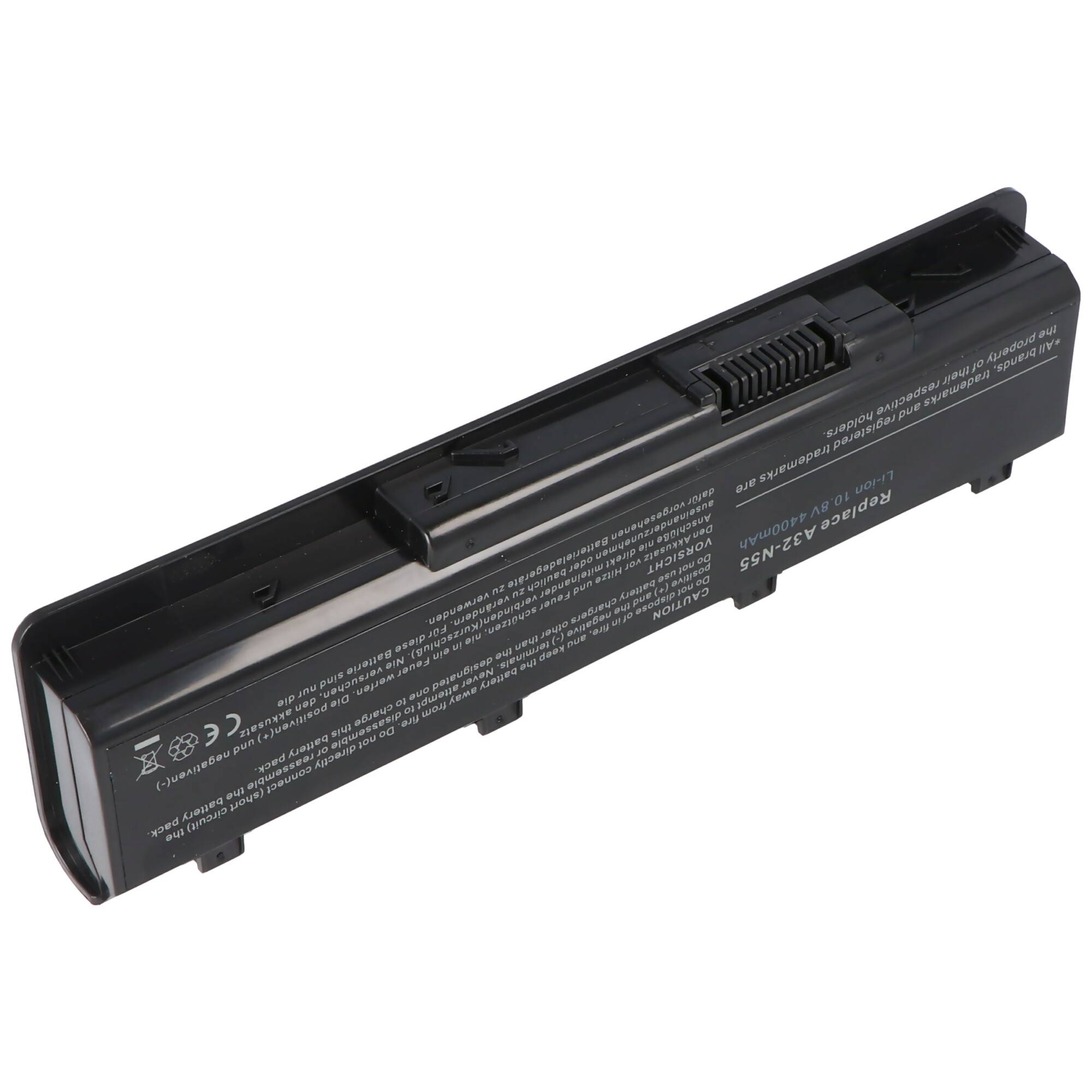 Asus N45, N55, N75 Akku A32-N55 Ersatzakku 10,8V bis 11,1V mit 4400mAh