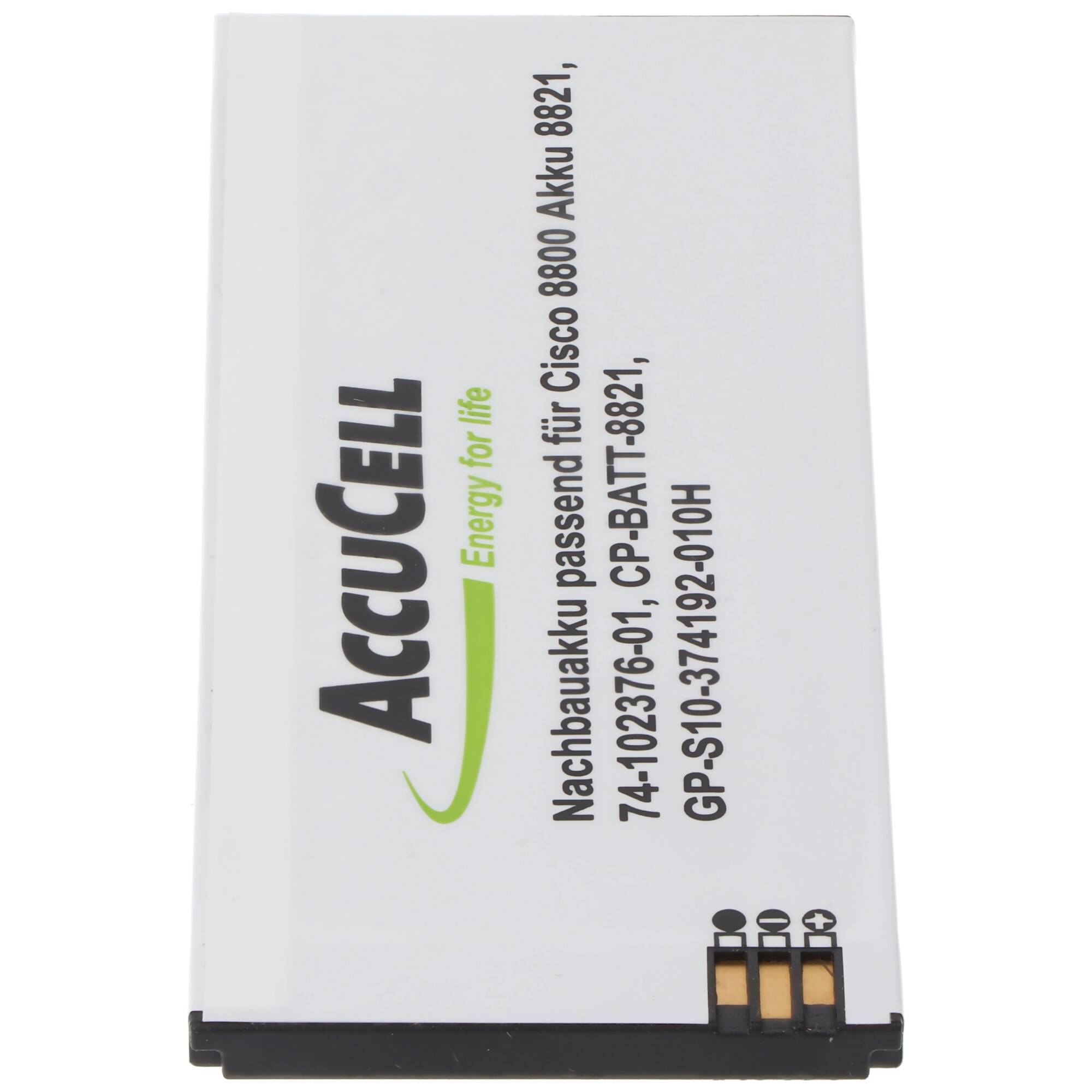 2200mAh Akku passend für den Cisco 8800 Akku 8821, 74-102376-01, CP-BATT-8821, GP-S10-374192-010H – Perfekter