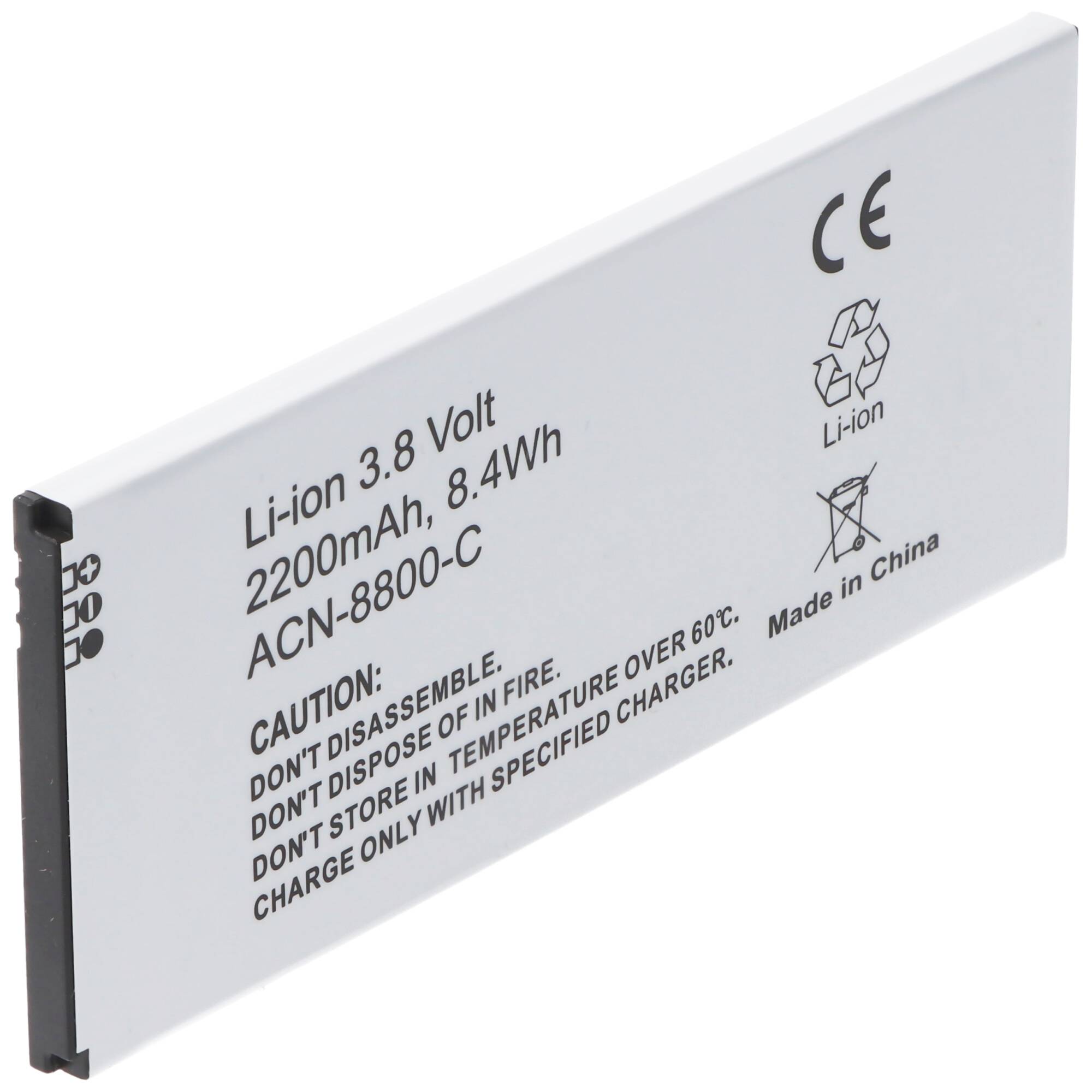 2200mAh Akku passend für den Cisco 8800 Akku 8821, 74-102376-01, CP-BATT-8821, GP-S10-374192-010H – Perfekter