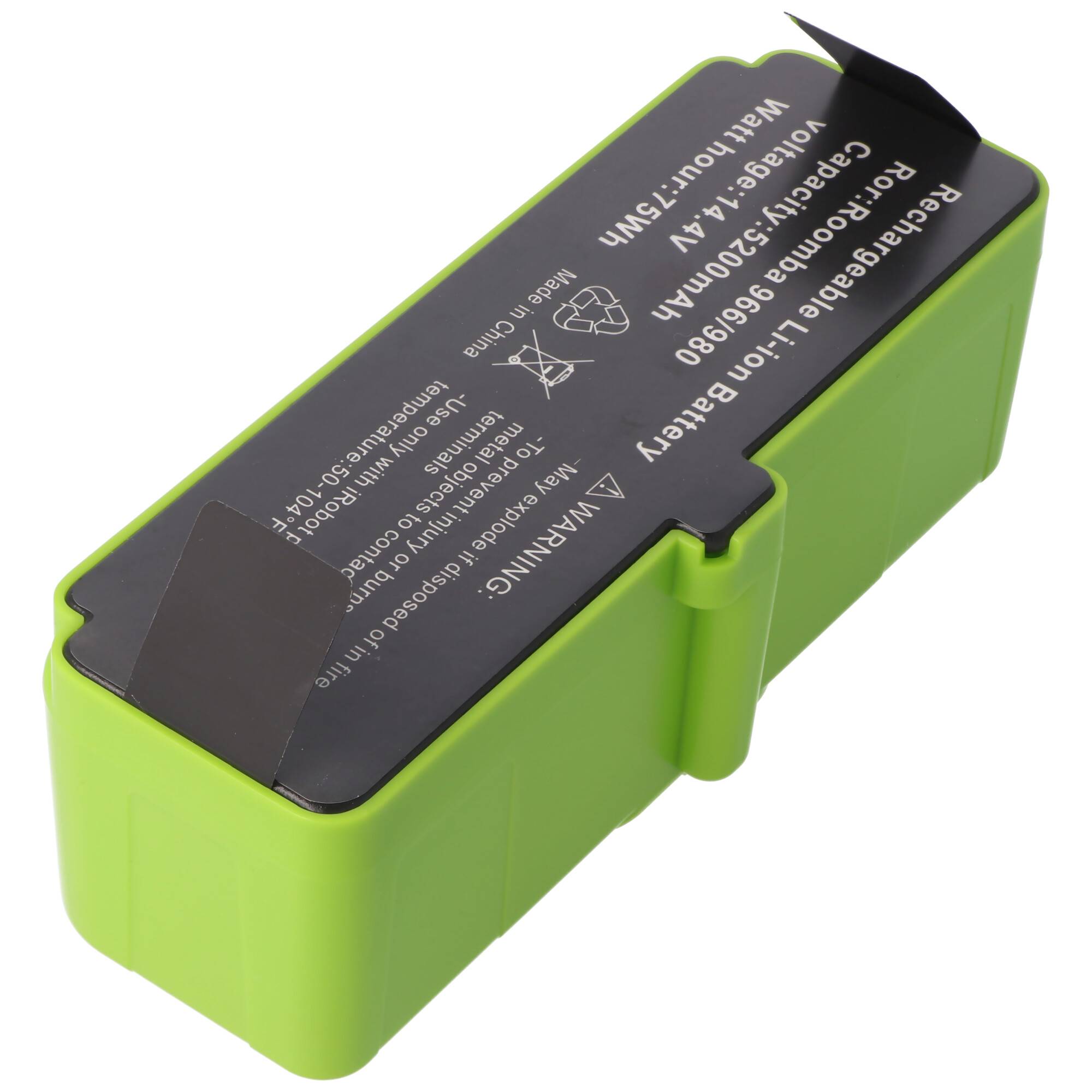 5200mAh Li-ion Akku passend für den iRobot Roomba 500 Akku, 510, 530, 531, 532, 535, 536, 540, 550, 552, 560, 562, 570,