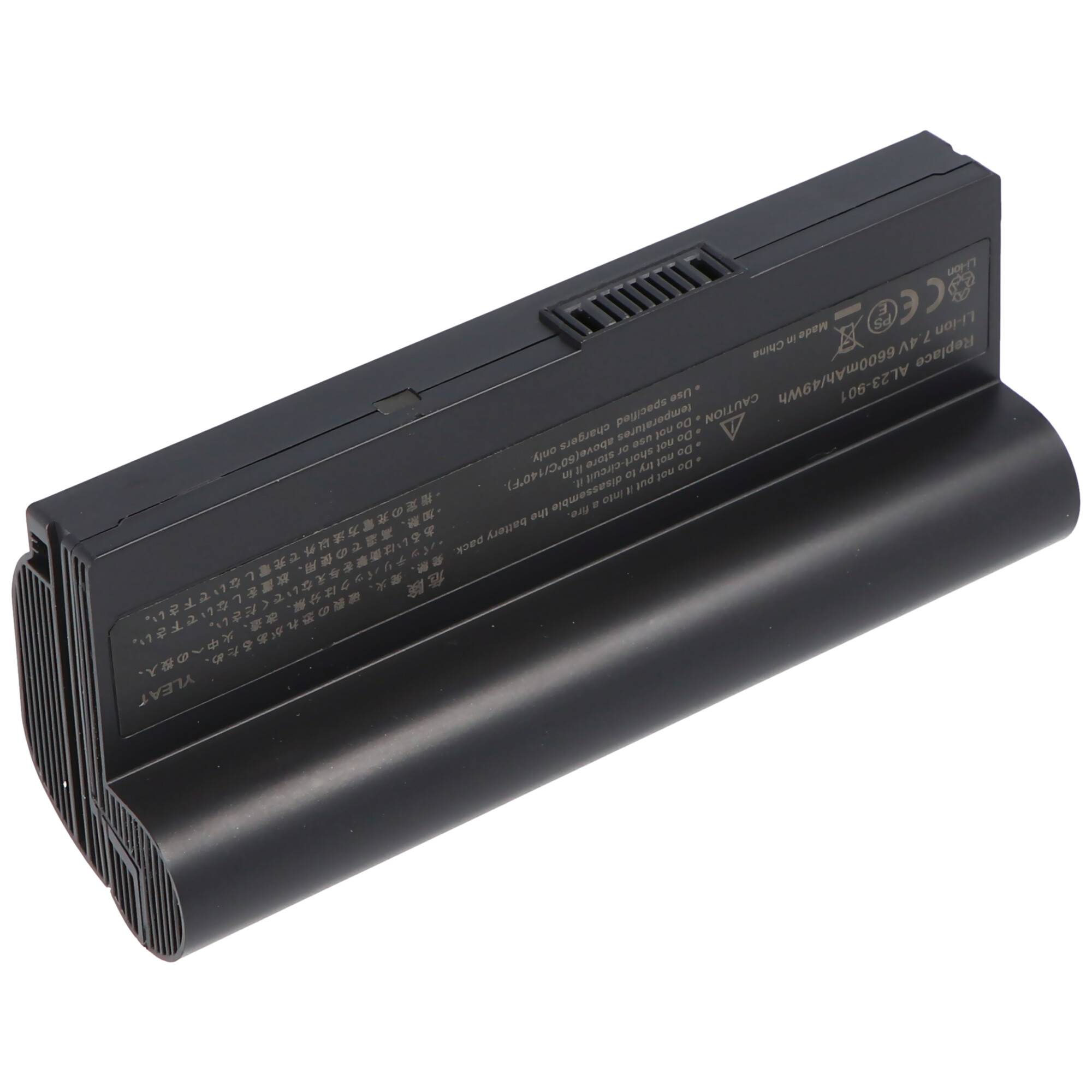 Akku passend für Asus Eee PC 901, A22-901, AL22-901, AL23-901, AL23-901H, AL24-1000, AP23-901 6600mAh schwarz