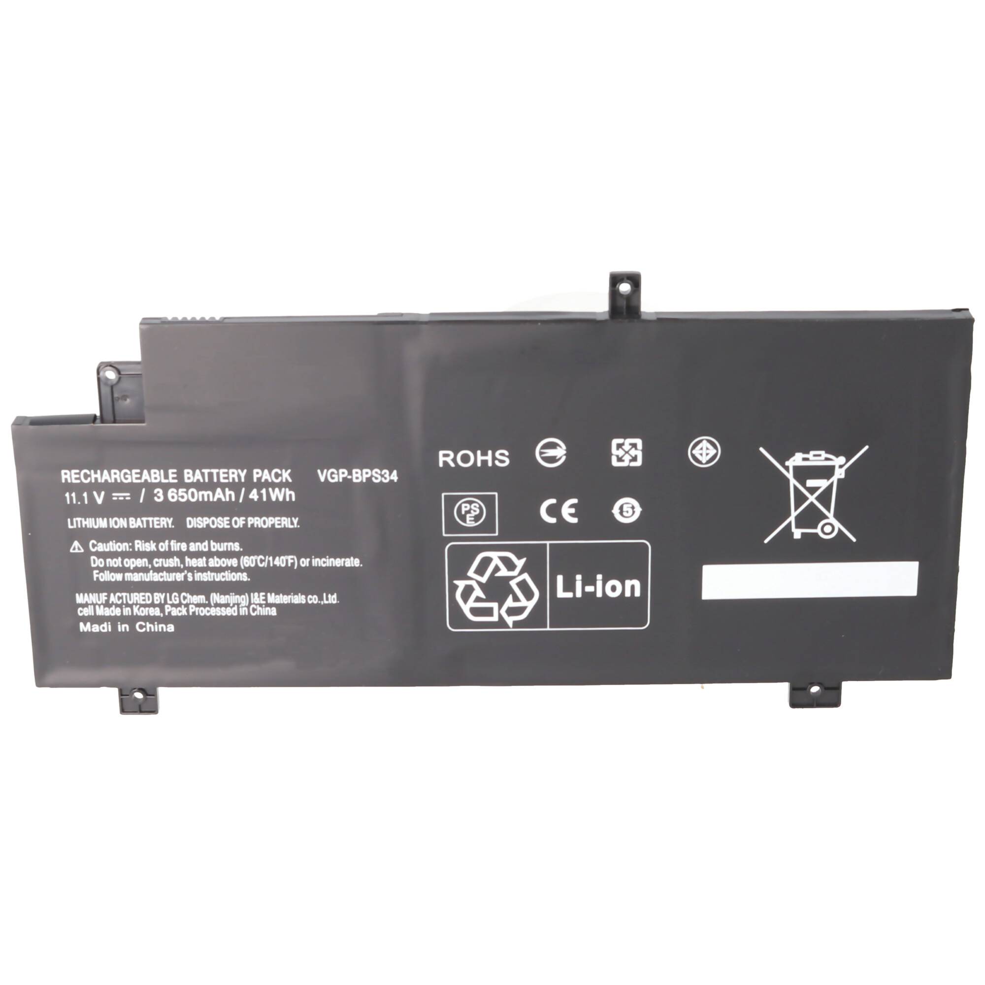 Akku passend für Sony Vaio VGP-BPS34 mit 11,1V und 3600mAh