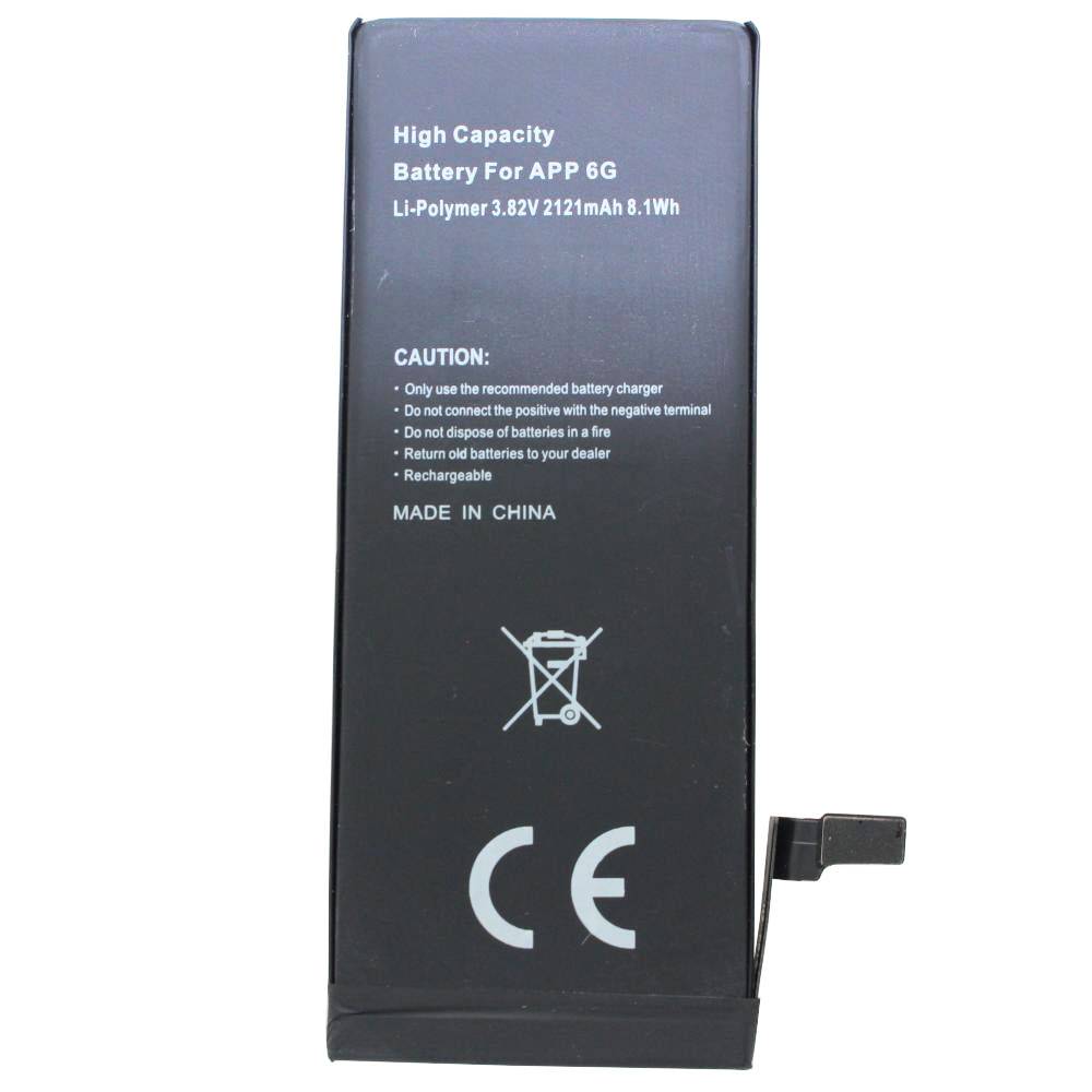 2121mAh, 8,1Wh High Power Akku passend für den Apple iPhone 6 Akku 616-0804, 616-0805, 616-0806, 616-0807, 616-0808, 616