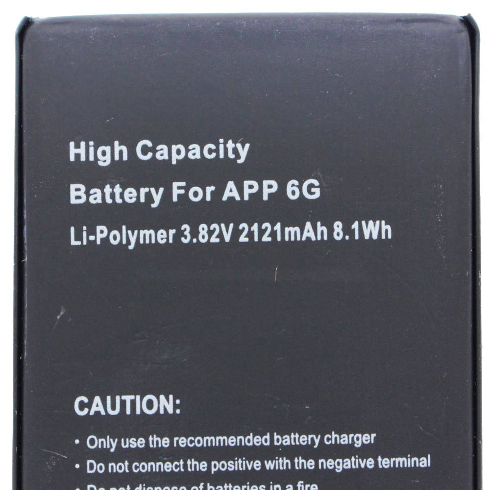 2121mAh, 8,1Wh High Power Akku passend für den Apple iPhone 6 Akku 616-0804, 616-0805, 616-0806, 616-0807, 616-0808, 616