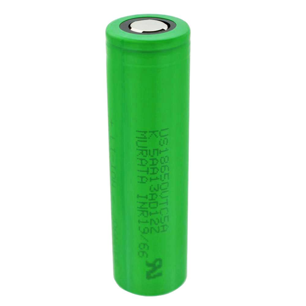 Sony Konion US18650VTC5A 2600mAh, 3,6V - 3,7V 2600mAh 65x18,2mm maximal 35A Stromabgabe Flat Top inkl. Akkuschutzbox